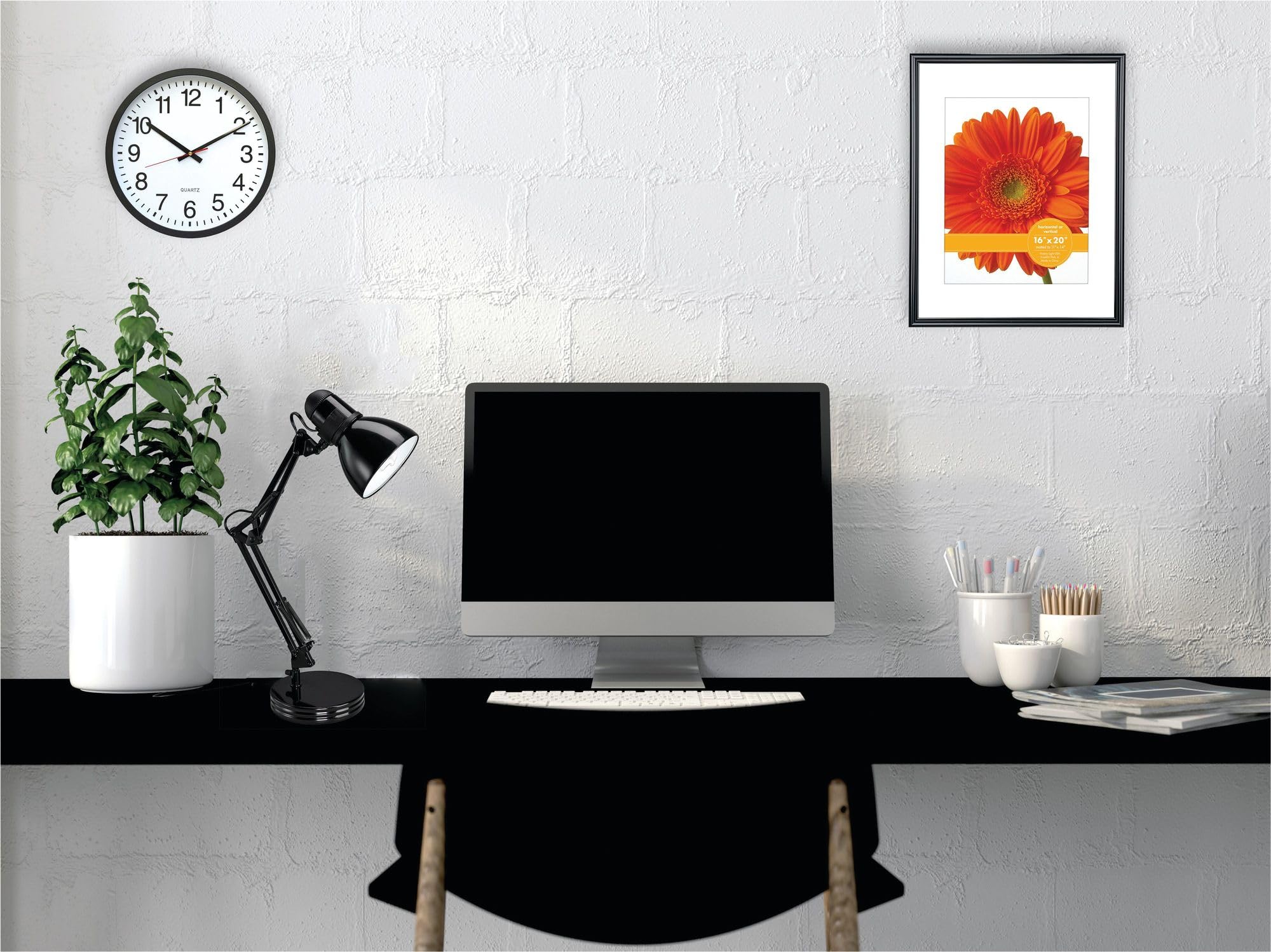 Alera Alelmp603B 6.75 In. W X 11.5 In. D X 22 In. H Adjustable Arm Architect Desk Lamp - Black