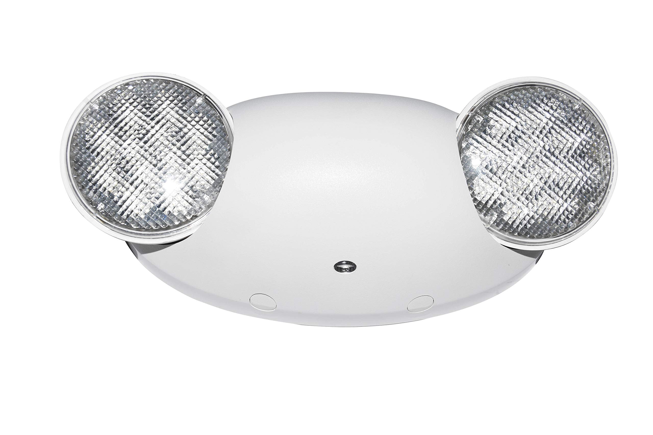 LIT-PaTH LED Emergency Lighting Fixtures with 2 LED Bug Eye Heads and Back Up Batteries- US Standard Exit Light, UL 924 and CEC 