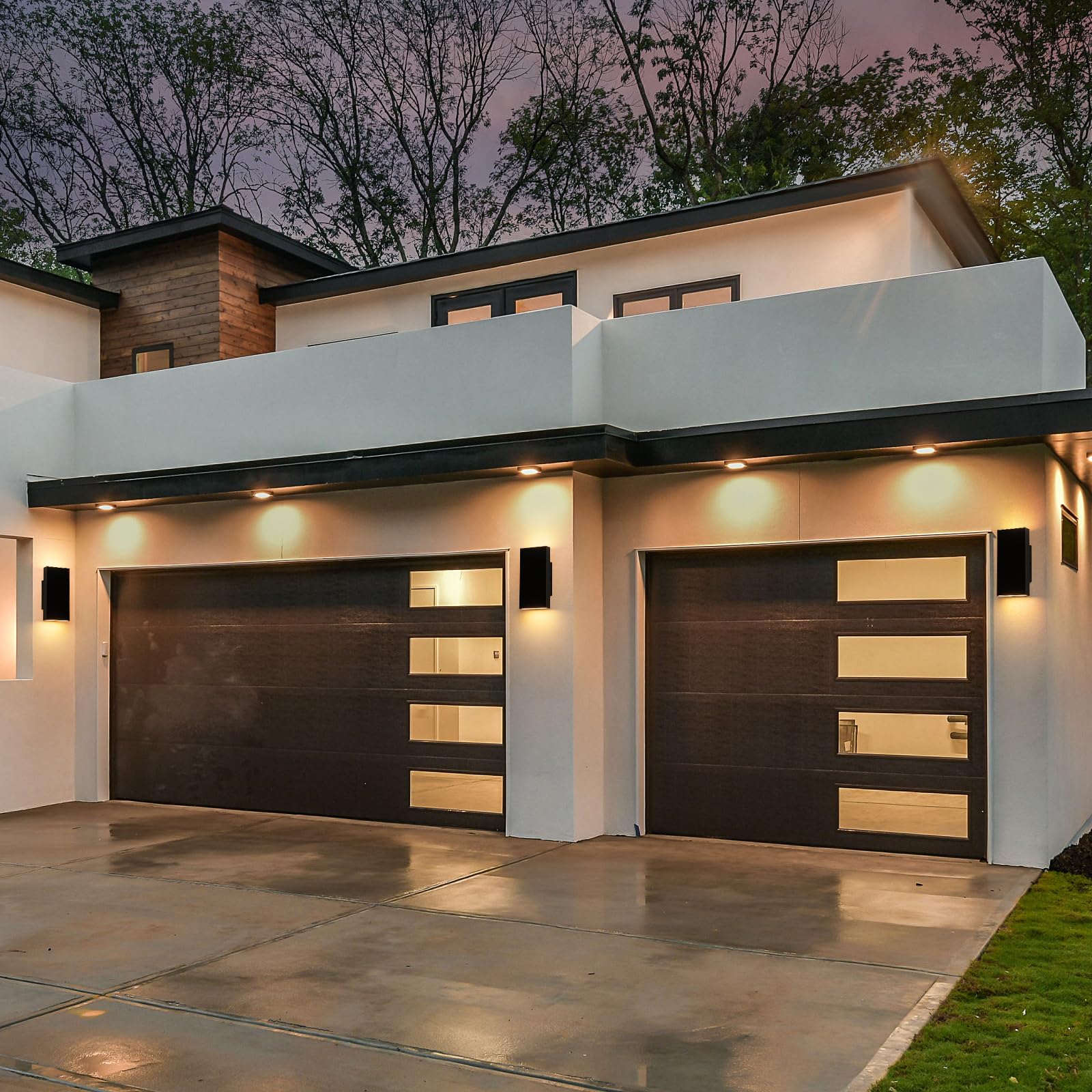 Zicbol Modern Outdoor Wall Light Black Up And Down Lights Outdoor 10 Led Exterior Lighting Fixtures For House  Porch Outside Lights For Entryway Front Door Patio Garage (10W  3000K/4500K/6000K)