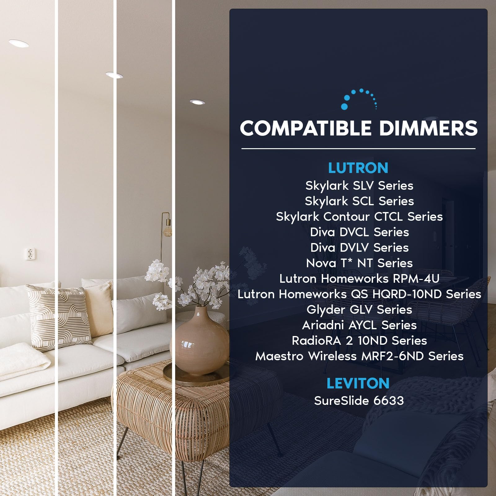 Luxrite 6 Inch Led Disk Lights  Dimmable Flush Mount Ceiling Light  5Cct Selectable 2700K 3000K 3500K 4000K 5000K  12.5W  1000Lm (White  6 Count (Pack Of 1))