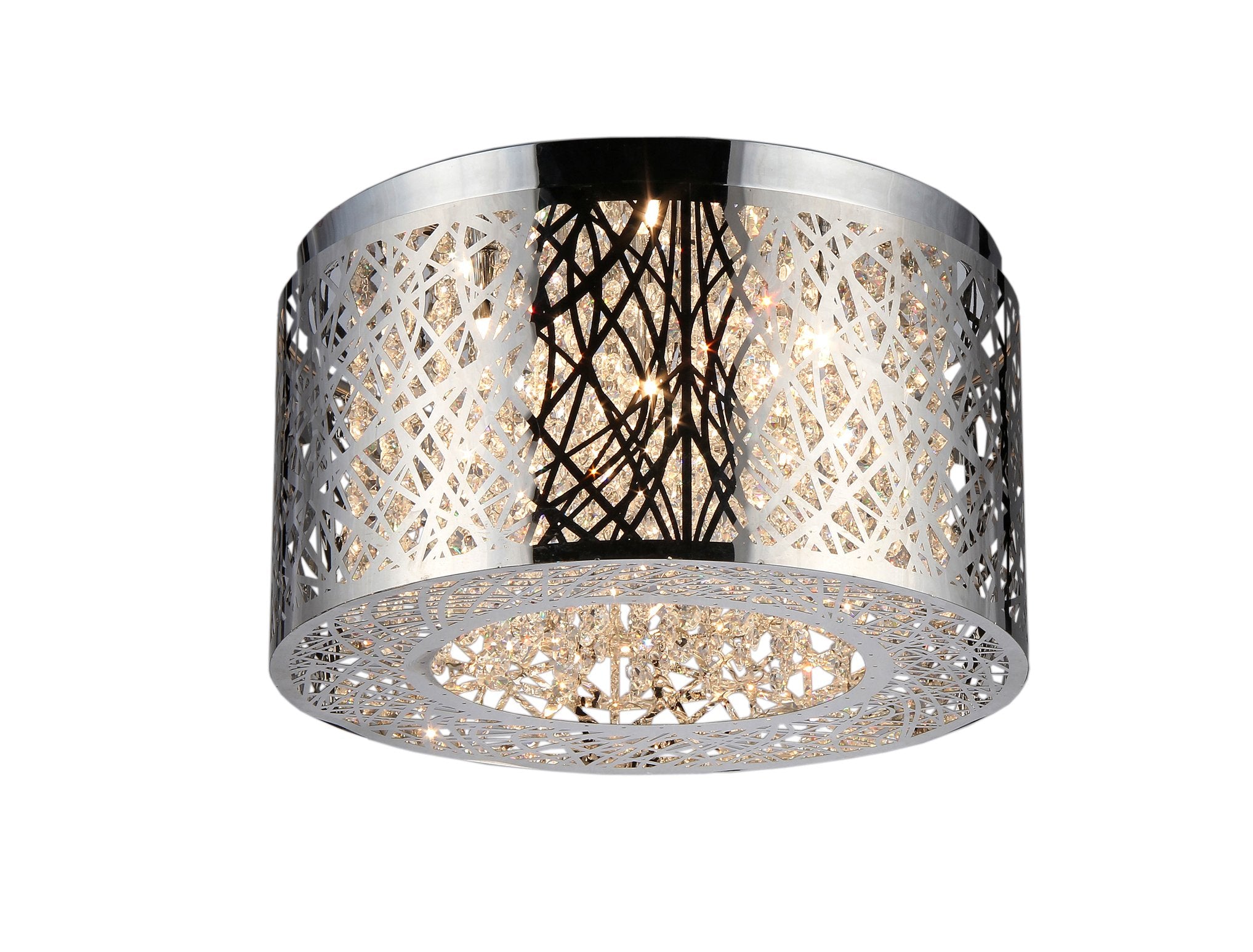 Whse of Tiffany Rl7992 Reenalia 3-Light Flush Mount Light, 16" X 16" X 6"