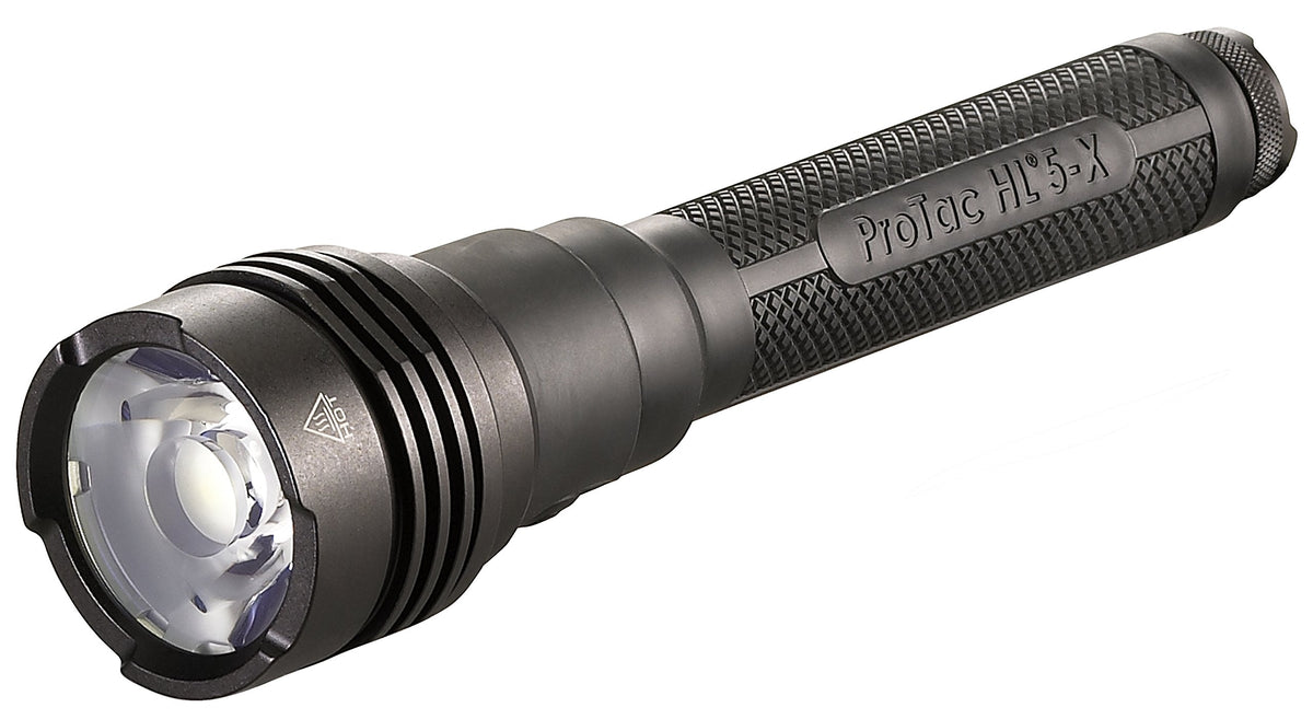 Streamlight 88074 Protac Hl 5-X 3500-Lumen Multi-Fuel Rechargeable Professional Tactical Flashlight With 4 X Cr123A Lithium Batteries And Wrist Lanyard, Clear Retail Packaging, Black