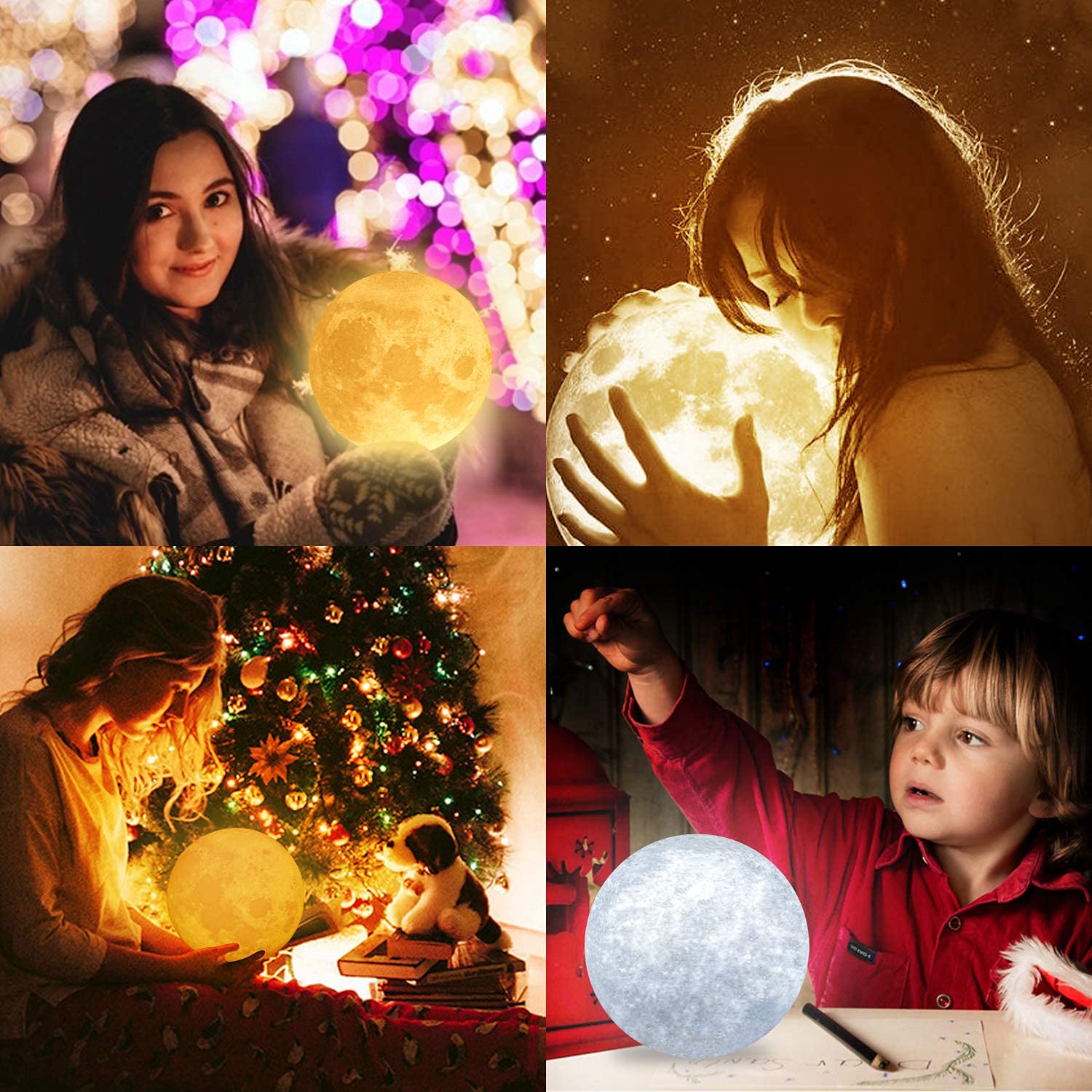 K KENON 3D Moon Lamp Personalized Gift for Wife, 5.9 Inch, PLA Material, For Wife-01, Model B07L4Q6MD8