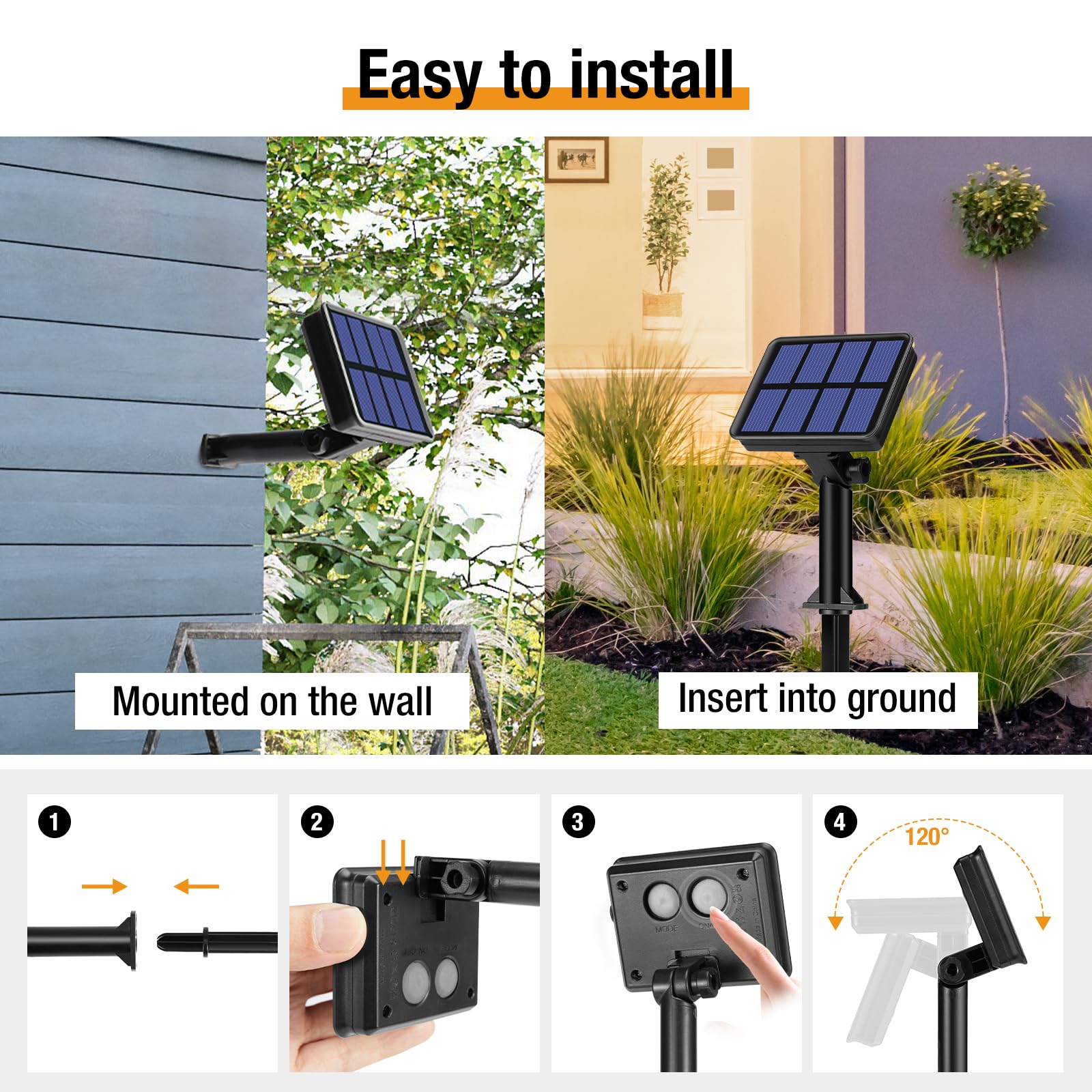 6-Pack Solar String Lights Outdoor, 480Led 198Ft Solar Fairy Lights Waterproof 8 Modes Copper Wire Solar Powered Twinkle Lights