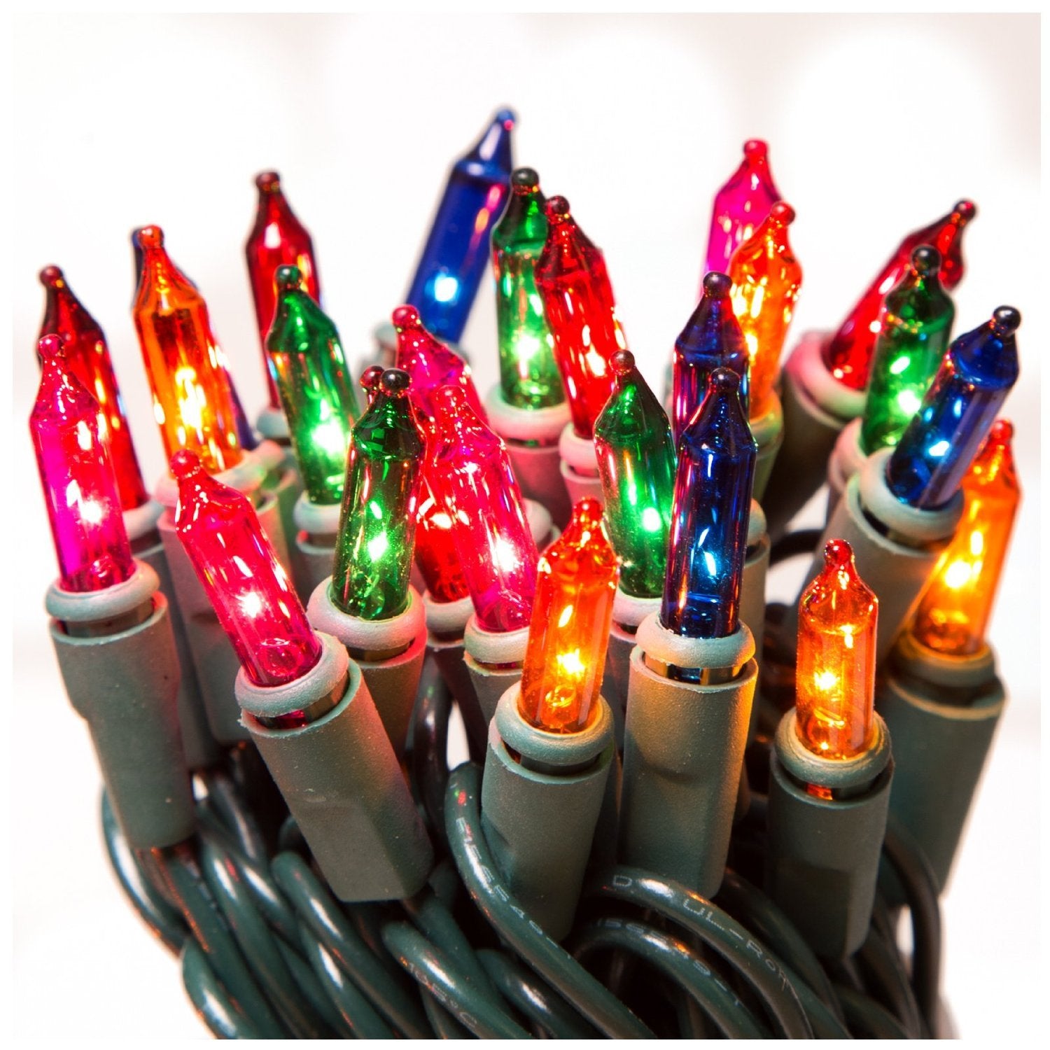 NOMA 100-Count Multi Color Christmas Light Set Model 40005-88 Green