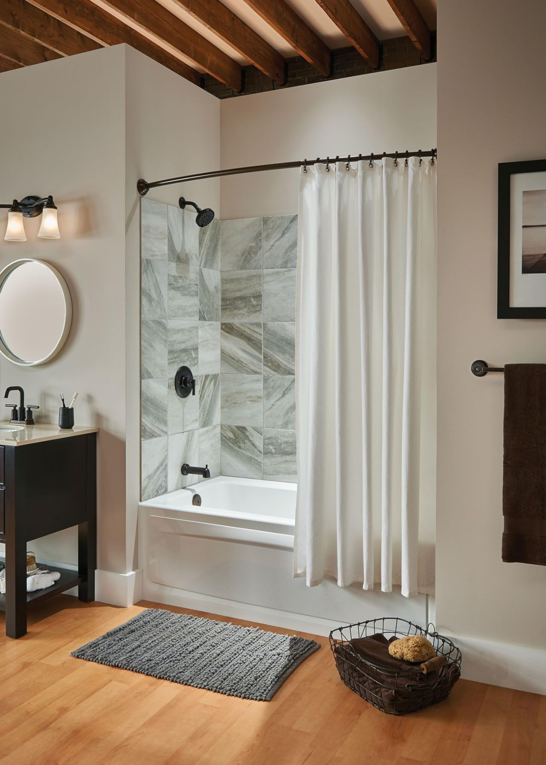 Moen 3-Light Bath Vanity Fixture, Frosted Glass, 9.60x10.00x20.60 inches, Oil Rubbed Bronze, Model YB2863ORB