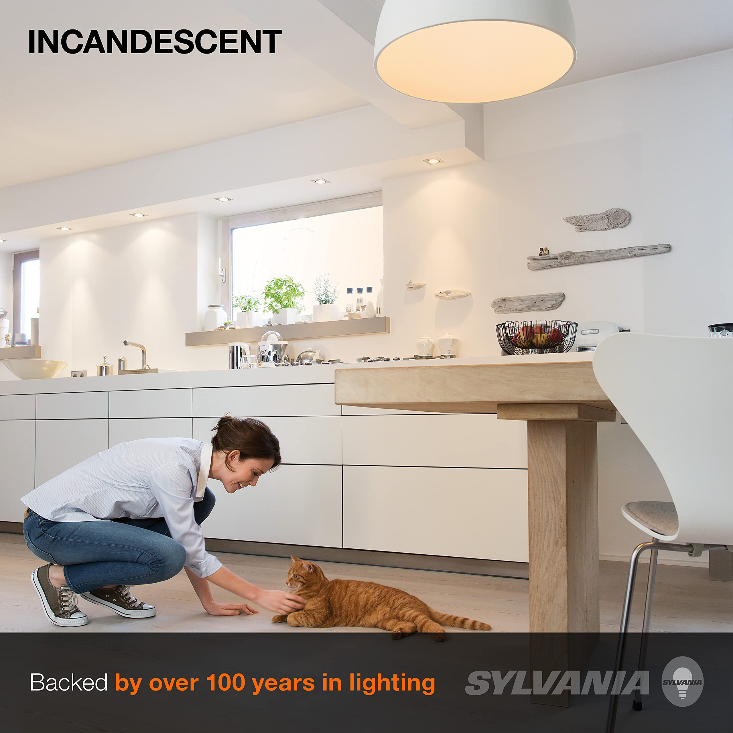 SYLVANIA 200W A21 Incandescent Light Bulb, 3880 Lumens, 2850K, Warm White, Medium Base, 1 Pack (Model 15476)