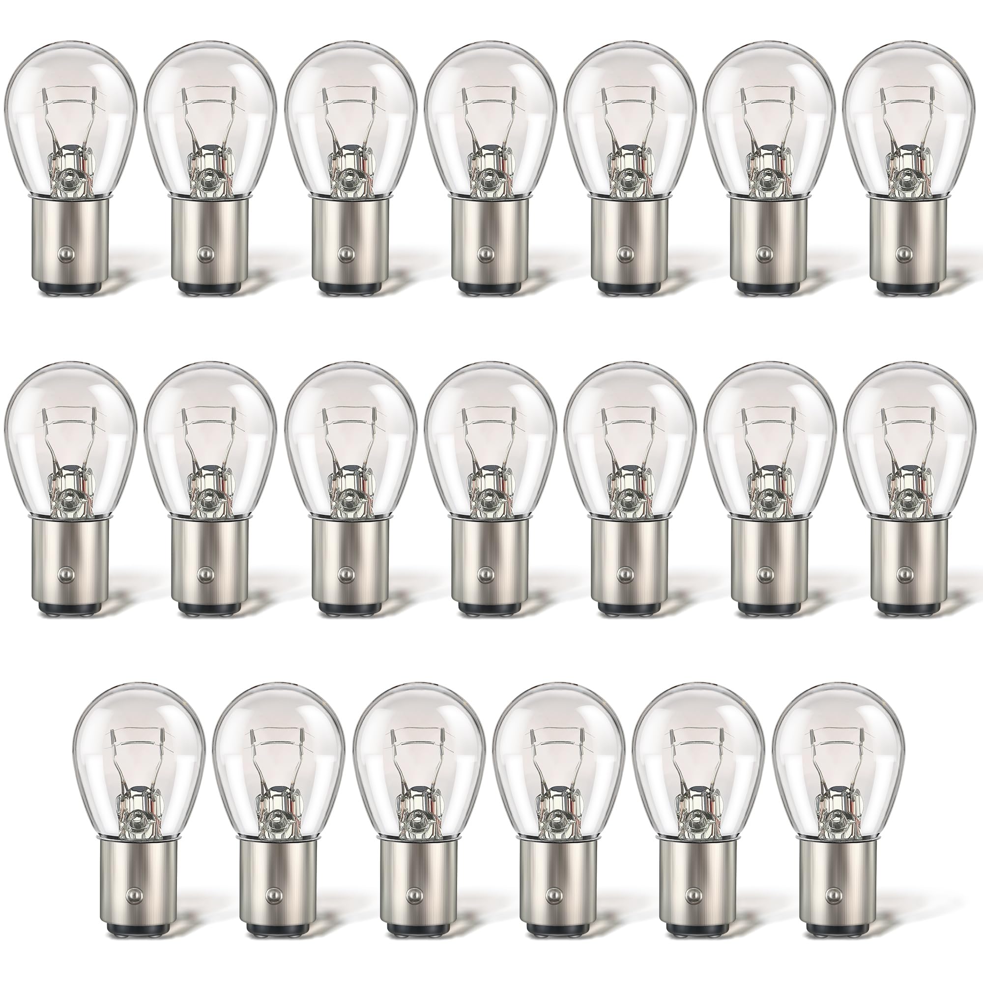 Meonum 20 Pack 1157 Bulbs - Long Life Replacement 12V 21W/5W Tail Turn Signal Brake Light Compatible with 7528 2357 2057 