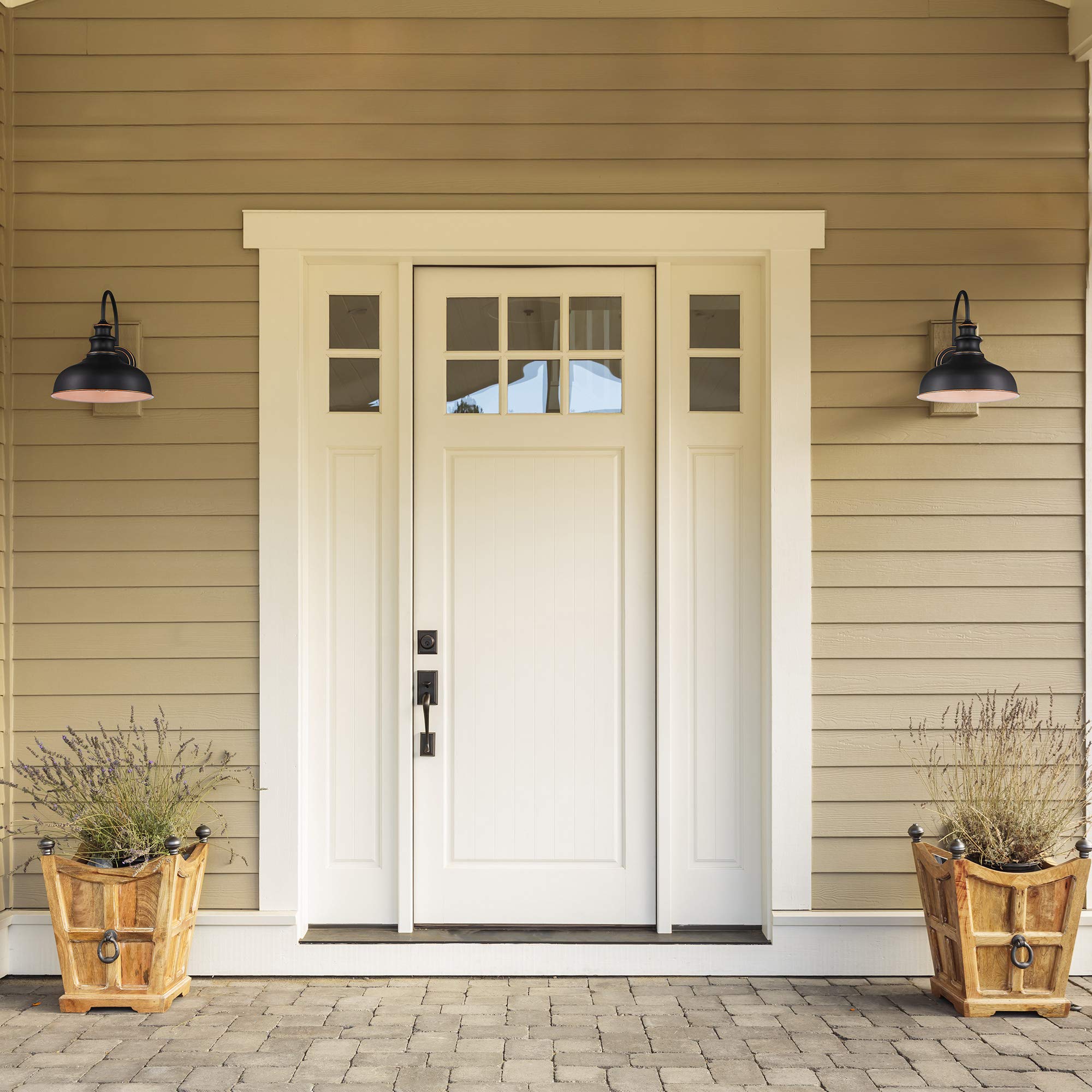 Zeyu Farmhouse Gooseneck Barn Light, Wall Sconce Lighting 11 Inches, Black Finish, 02A390 Rob