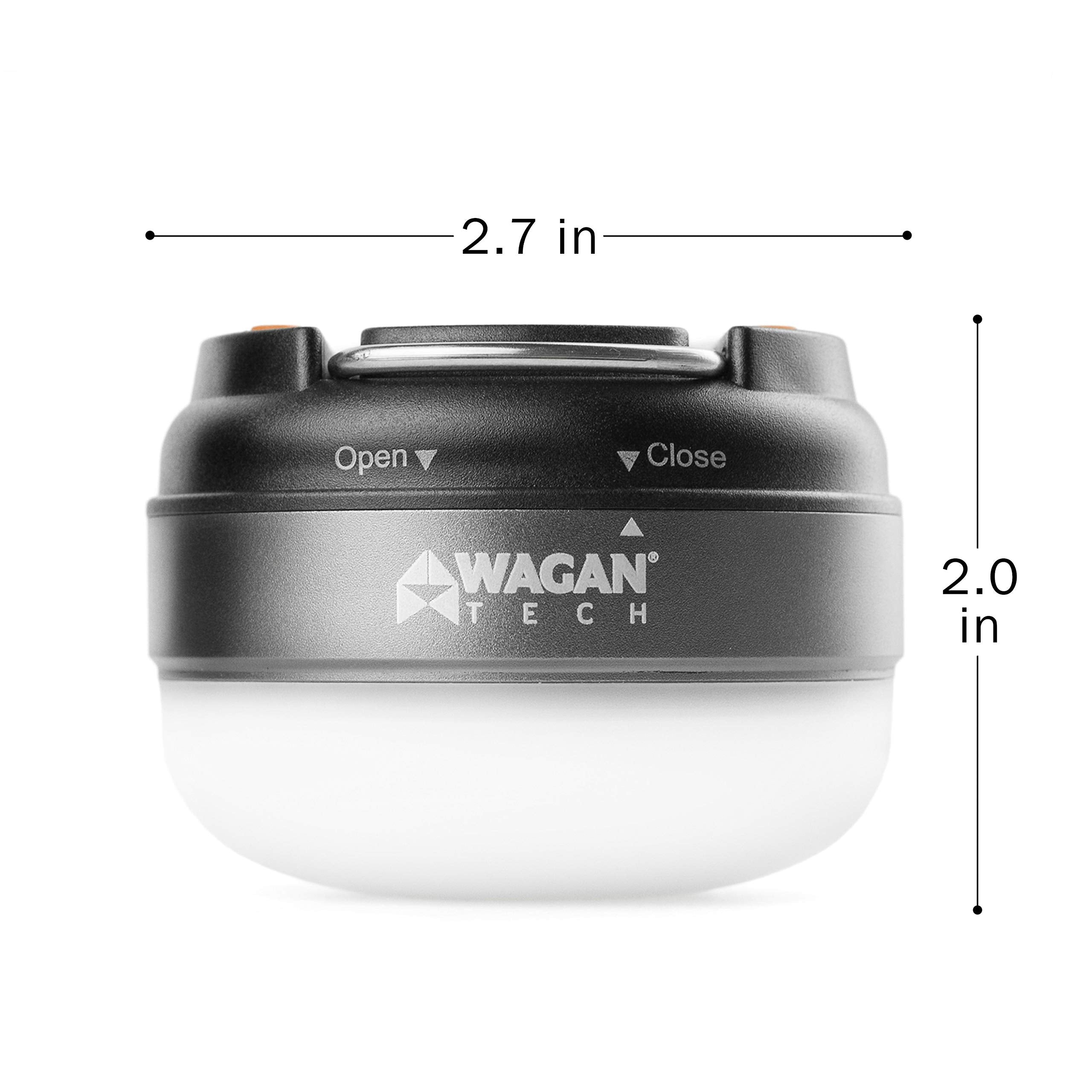 Wagan 4301 LED Dome Lantern Flashlight for Camping & Emergencies - Grey/Orange, Durable ABS Material