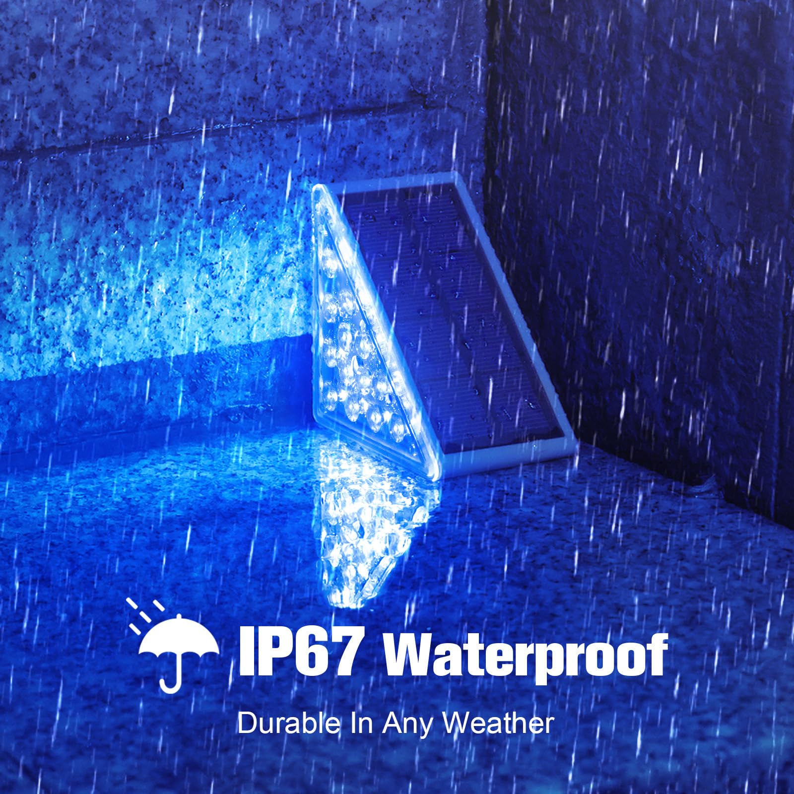 Volisun Solar Stair Lights 6 Pack, Solar Step Lights Outdoor Waterproof Ip67, Led Outdoor Step Light,Outdoor Light Decor For Gar