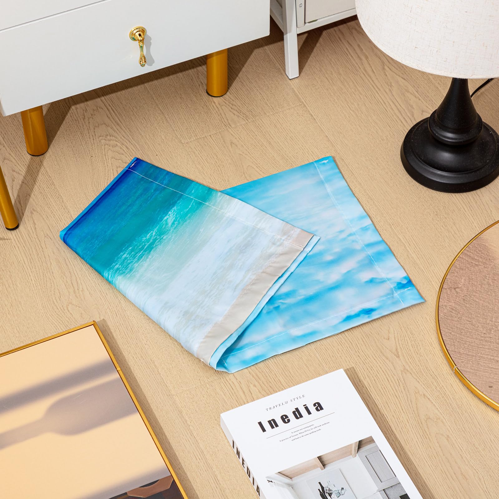 VIHOSE 2x2 Feet Fluorescent Light Covers, Wave Color, PVC Material, Magnetic Filters for Classroom & Office, Reduces Glare & Flicker