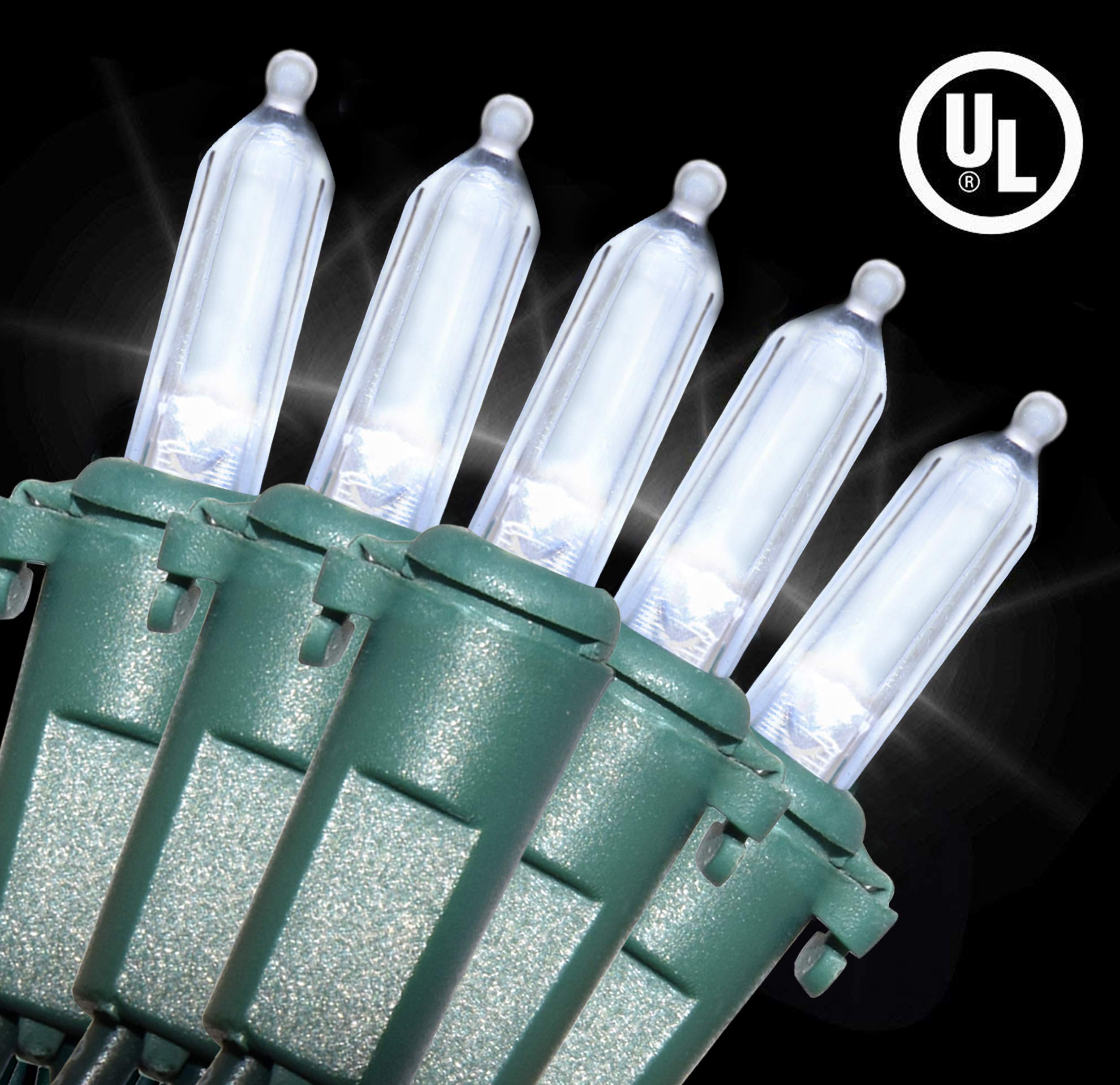 Holiday Essence Christmas Led Lights 100 Cool White String Lights For Indoor And Outdoor Decorative Use, Holiday And Tree Decor,