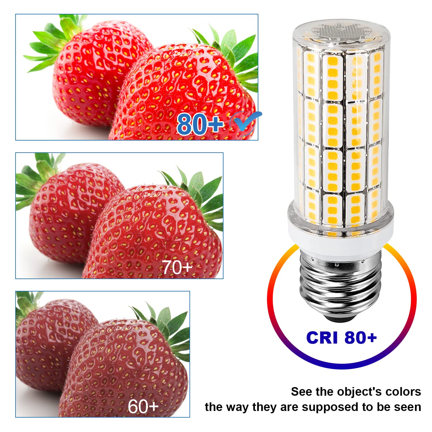 Riuvao 20W Led Light Bulbs, 2500 Lumen, 3000K Warm White, Waterproof, E