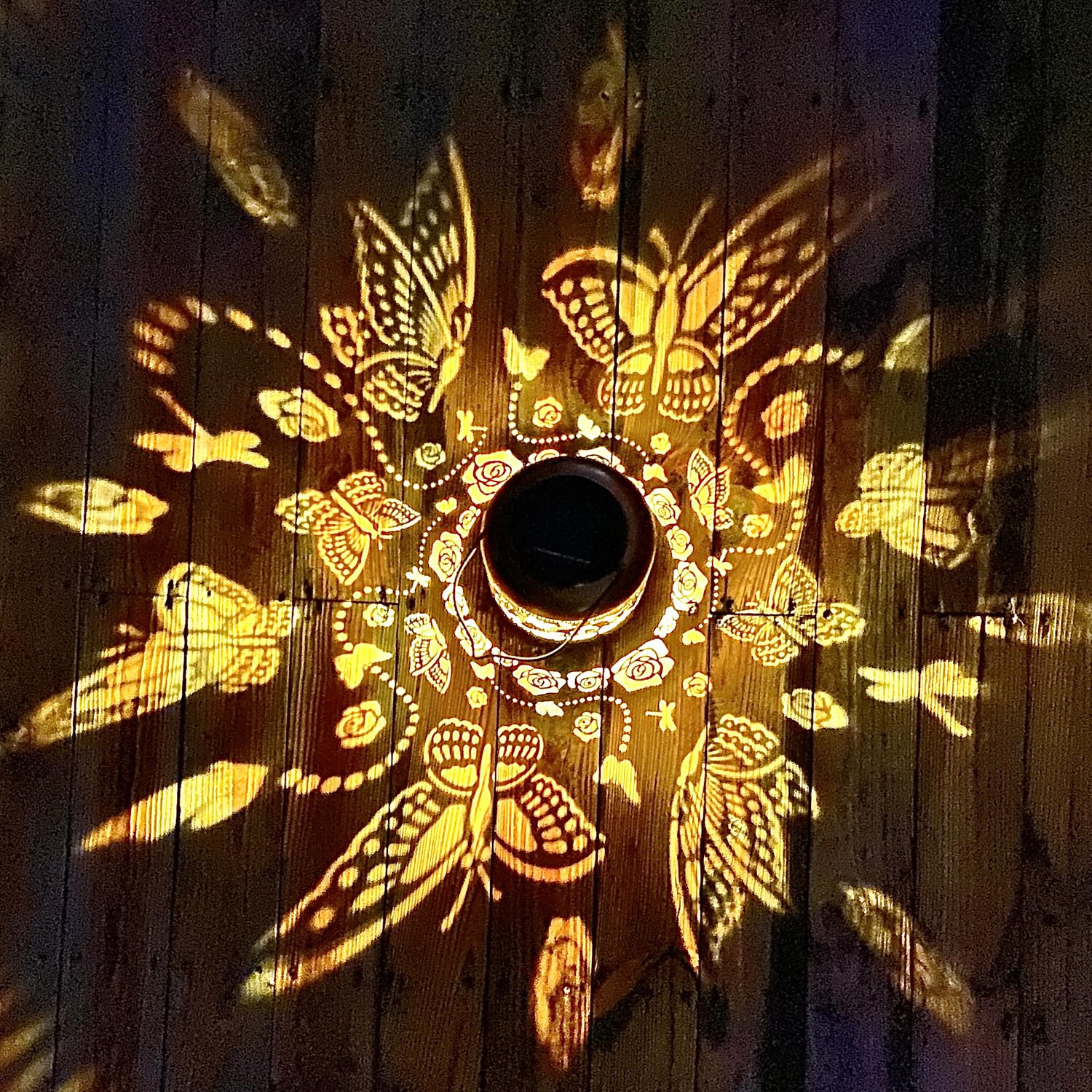 2 Pack Butterfly Outdoor Solar Hanging Lanterns Waterproof Led Solar Lights Metal Decorative Lanterns For Garden, Patio, Courtyard, Backyard, Yard Decor Unique Butterfly Gifts For Women Gardening