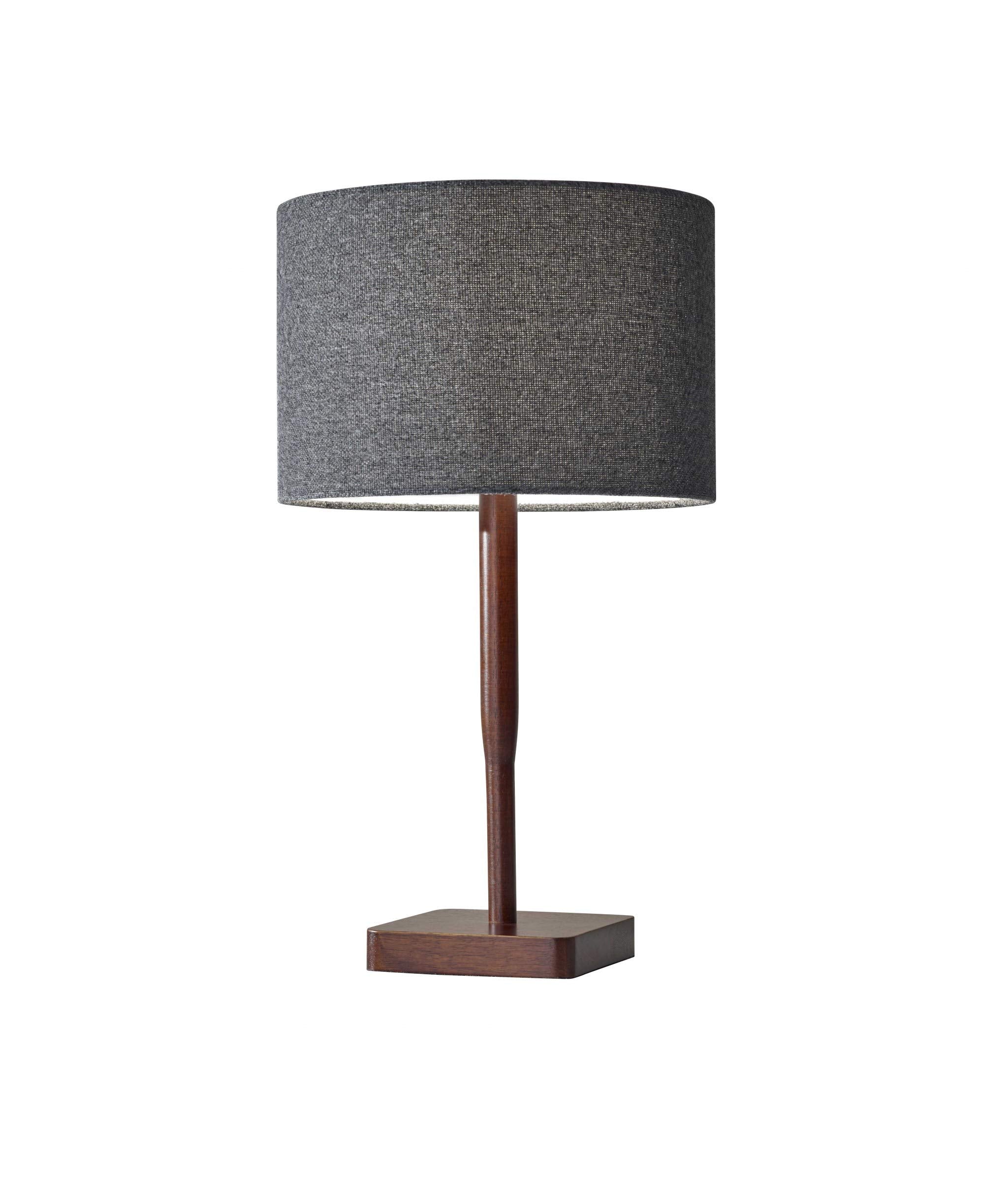HomeRoots Cozy Cabin Walnut Wood Finish Table Lamp