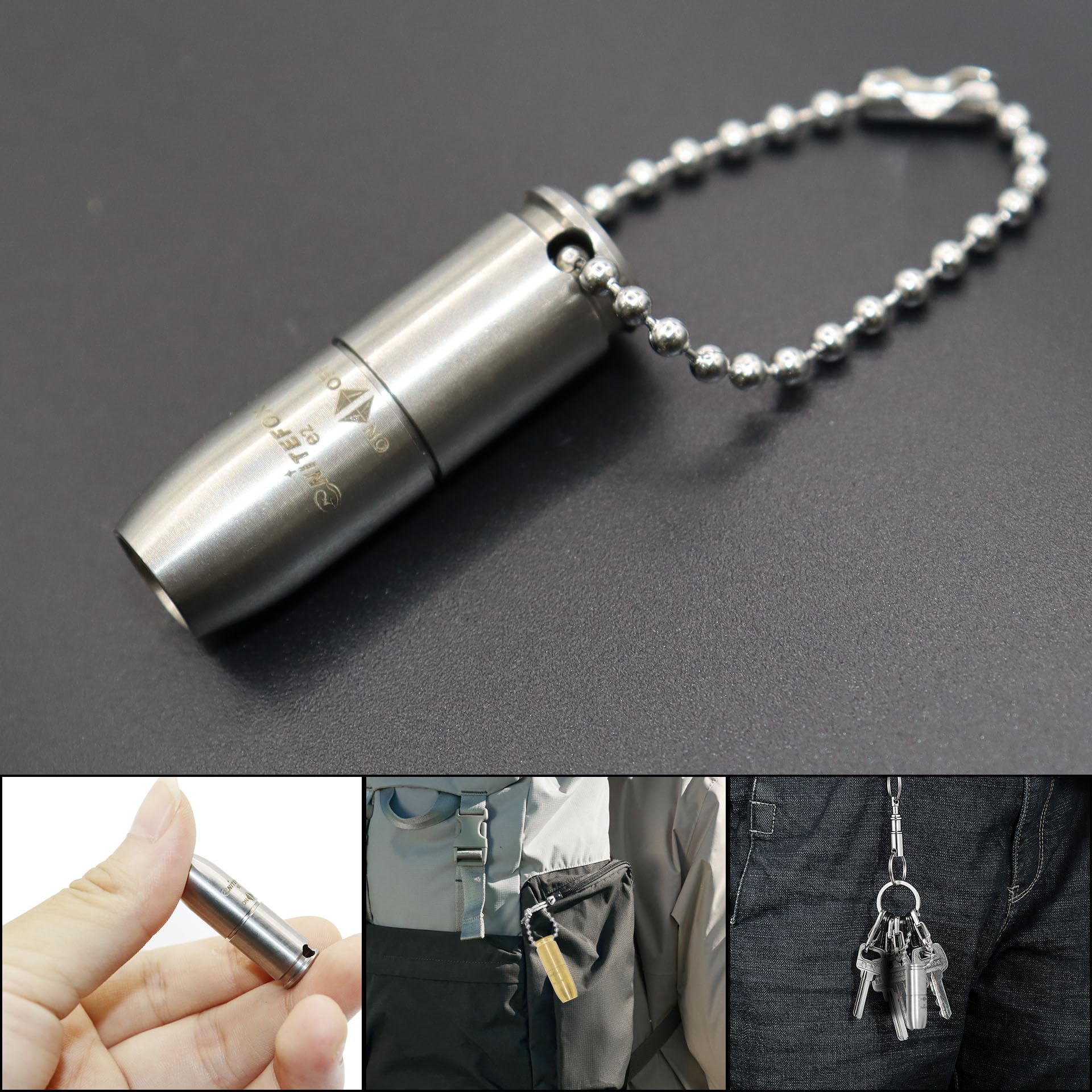Super Tiny Mini Small Keychain Flashlight,Smallest Bright Long Lifetime Key Ring Light Torch For Edc Emergency Dog Walking Sleep