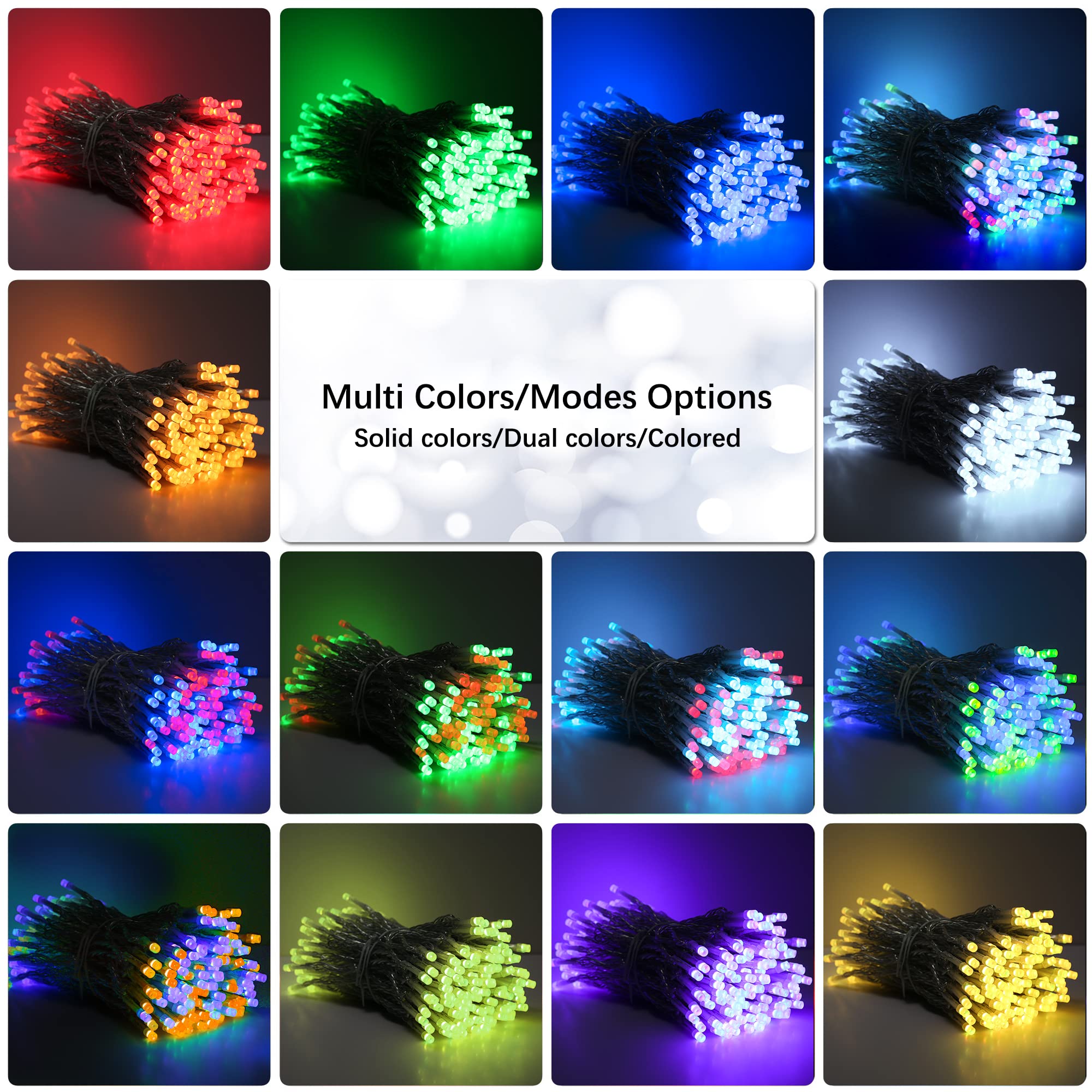 Brizlabs St.Patrick'S Day Green String Lights, Color Changing Rgb Christmas Lights, 100 Led 33Ft Usb Christmas Lights With Remote, Mini Lights String For Halloween Xmas St.Patrick'S Day Room Decor