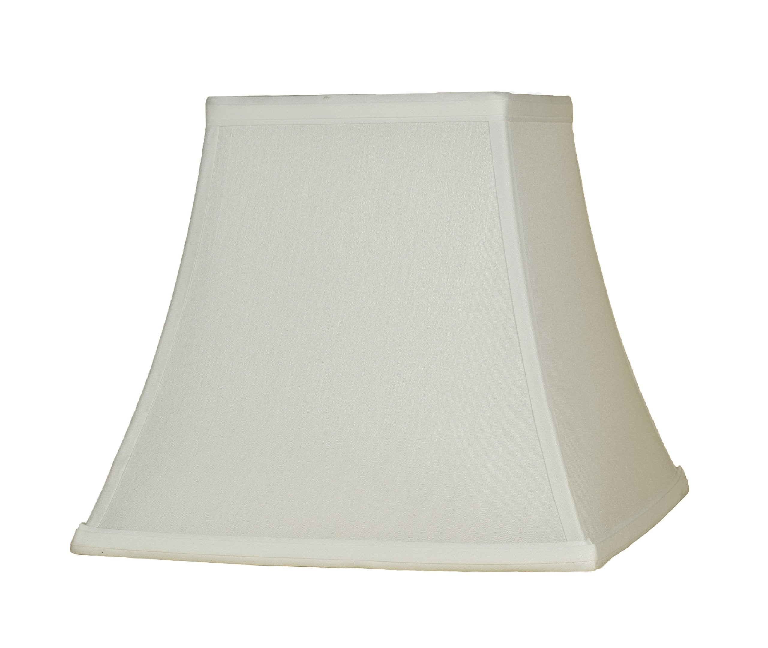 Urbanest Softback Bell Lampshade, Faux Silk, Bright White, 5.25x9x8in