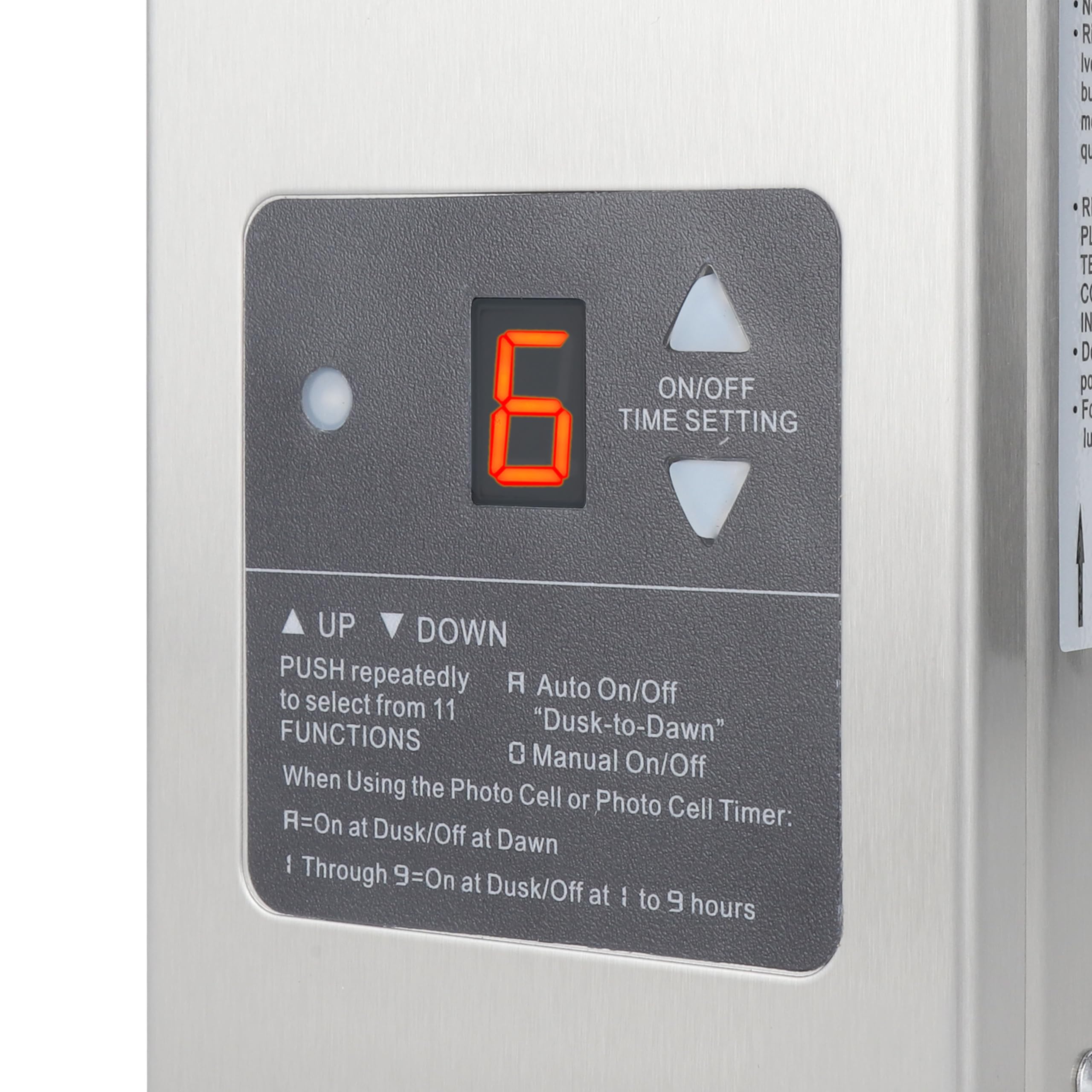 Brilliantool 150W Low Voltage Landscape Transformer, 120V AC to 12V/15V AC, Waterproof with Photocell Sensor & Timer, Silver Gray