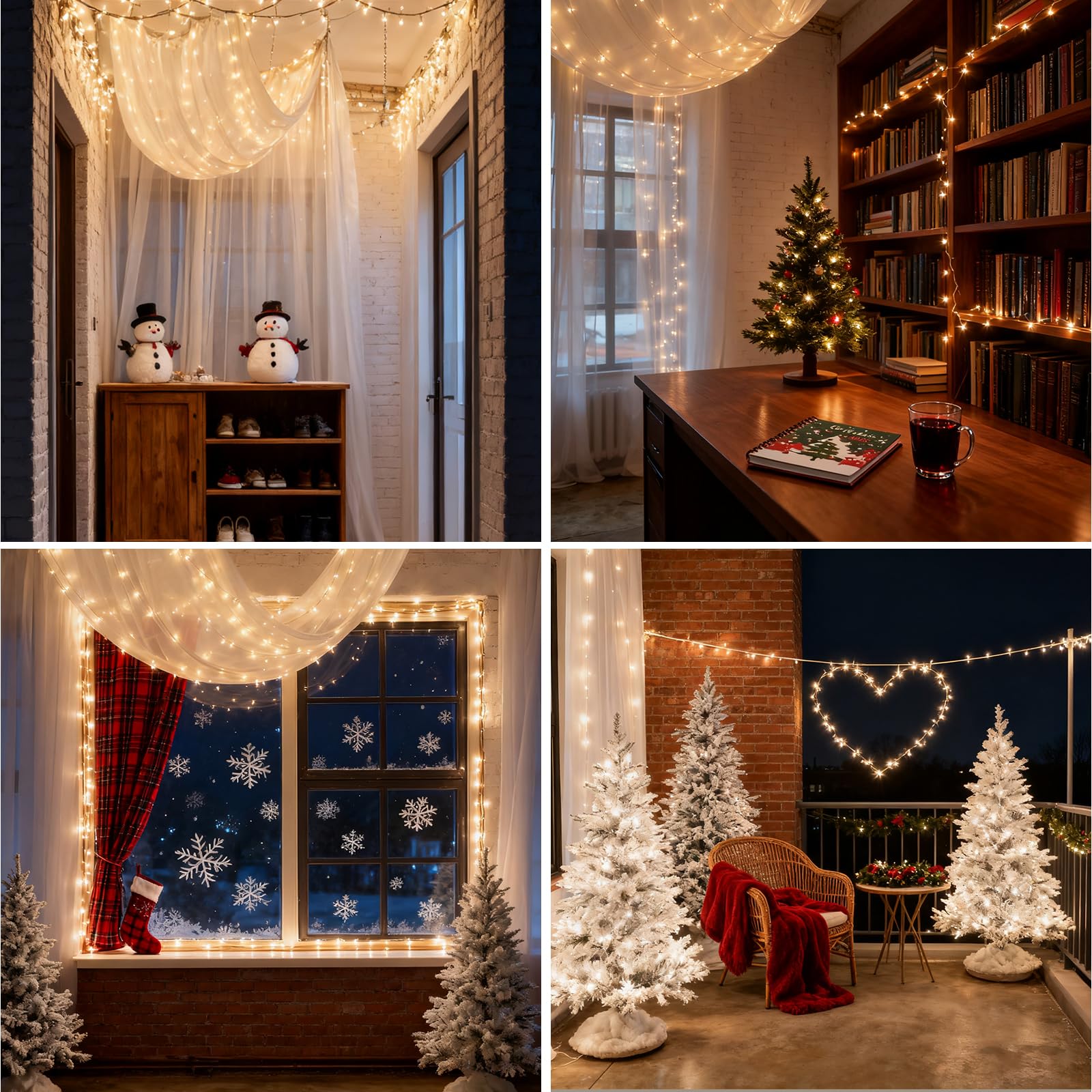 Dailyart 3000 LED Fairy Lights - Waterproof Warm Twinkle String Lights with Timer & Remote, Black Wire, 195Ft for Decorations