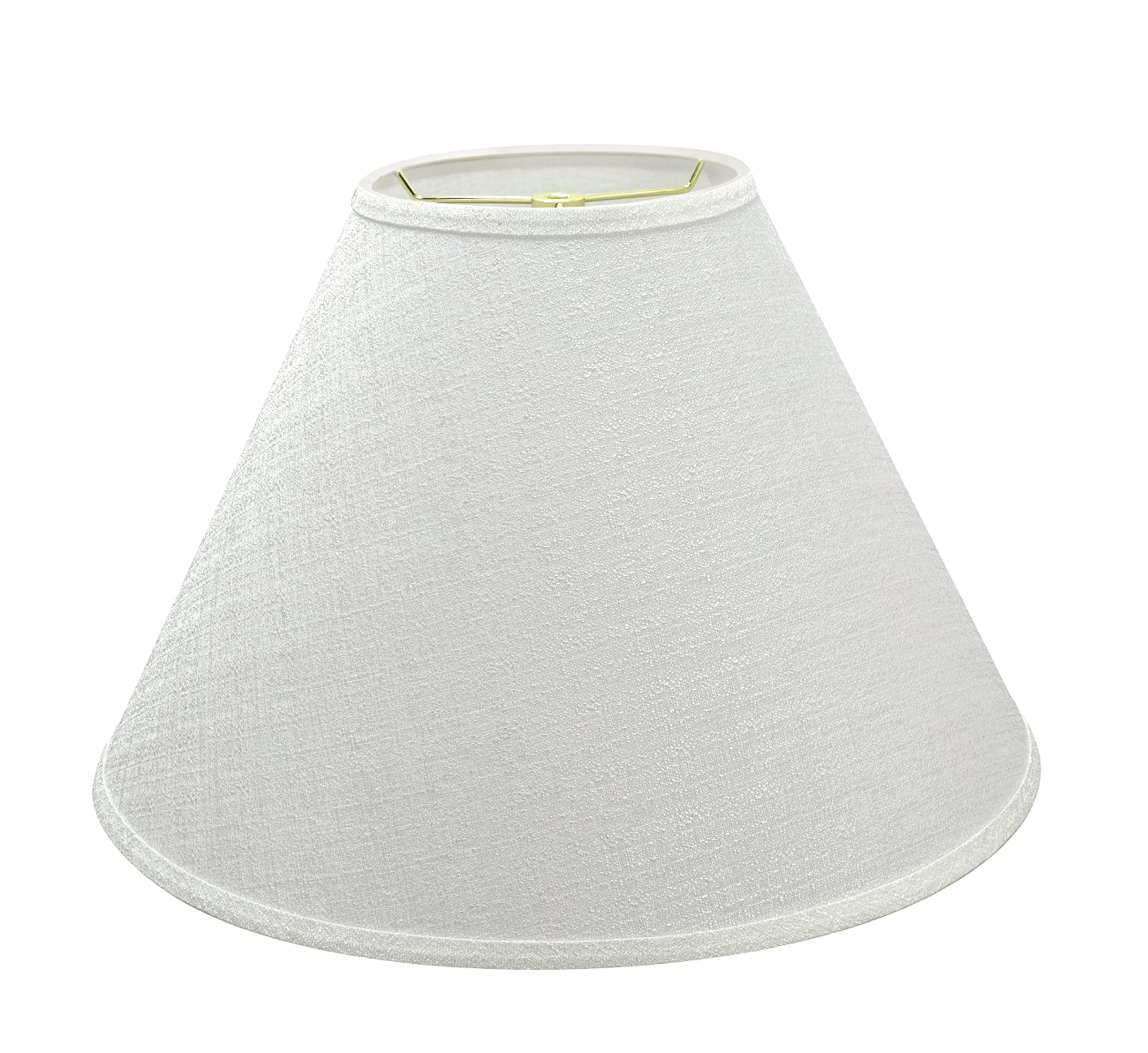 Aspen Creative Lamp Shade, Transitional Hardback Empire, Faux Linen, 18in Wide, Cotton, Model 32773A