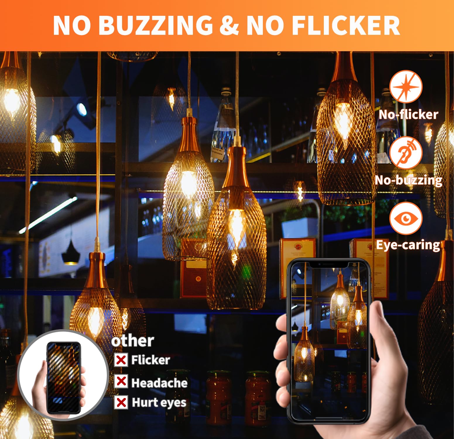 Alampever E26 Led Bulb 60W,Chandelier Light Bulbs 2700K Soft White,Ca11 Candelabra Led Bulbs,450Lm (12)