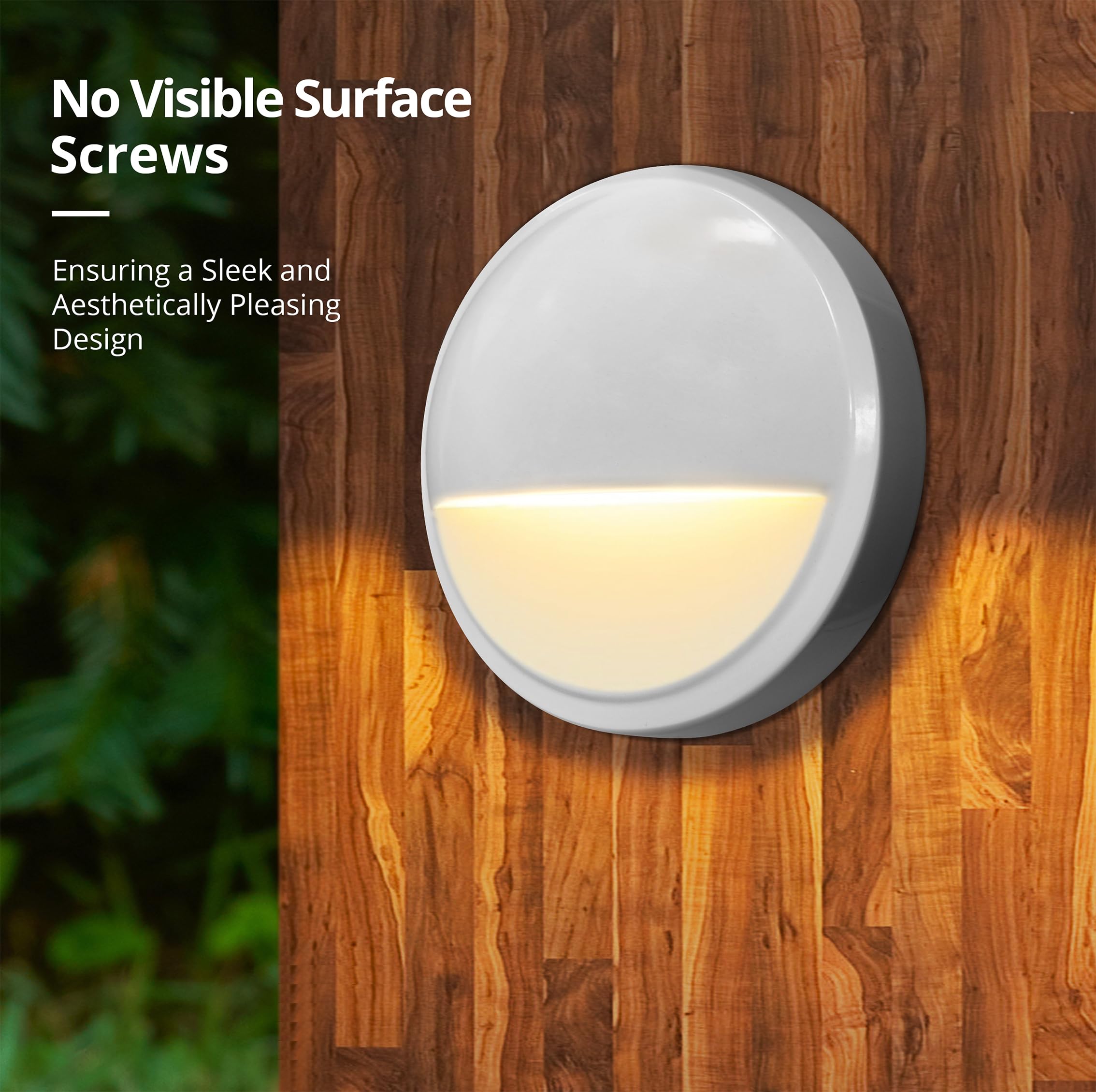 Gkoled 12V Low Voltage Led Landscape Deck Light, 2W Step Light, Aluminum, 6 Pack