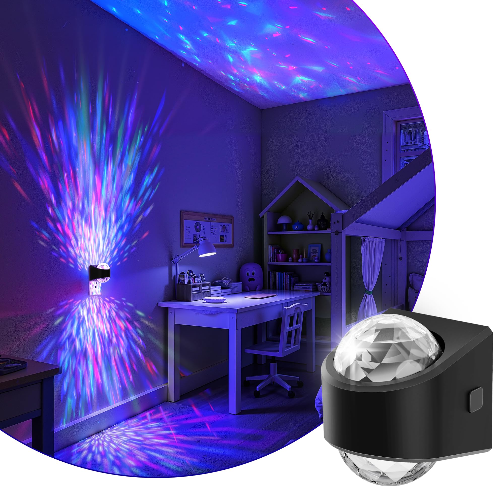 L Lohas Led Night Light For Kids Night Light Projector With Dusk To Dawn Sensor 9 Color Changing  Star Projector Galaxy Nightlight For Playroom Christmas Party Birthday Gifts