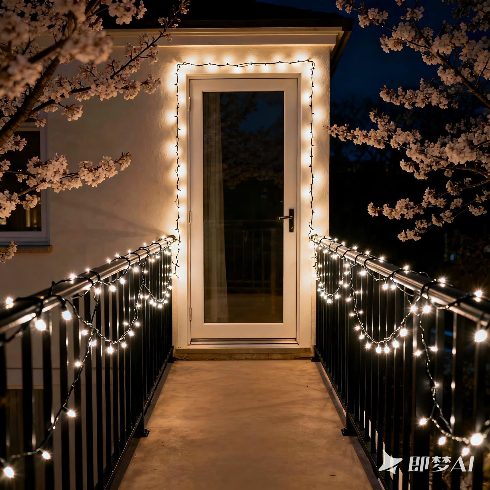 JinBest 150 LED Warm White String Lights, 50 Ft Green Wire, UL Certified, Indoor/Outdoor Use, Model L1503FB3-WW
