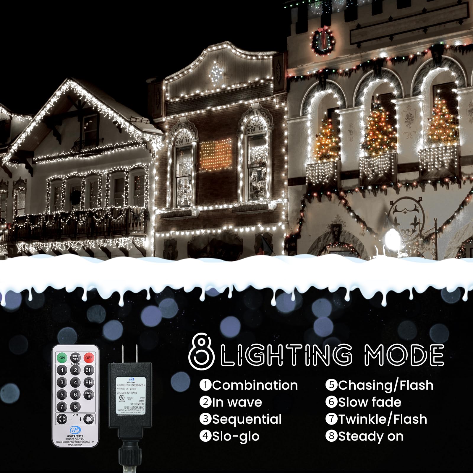 Cluster Lights 200 Led Fairy Lights 29Ft Twinkle Lights With Remote 8 Modes String Lights Timer Plug In Firecracker Fairy Lights