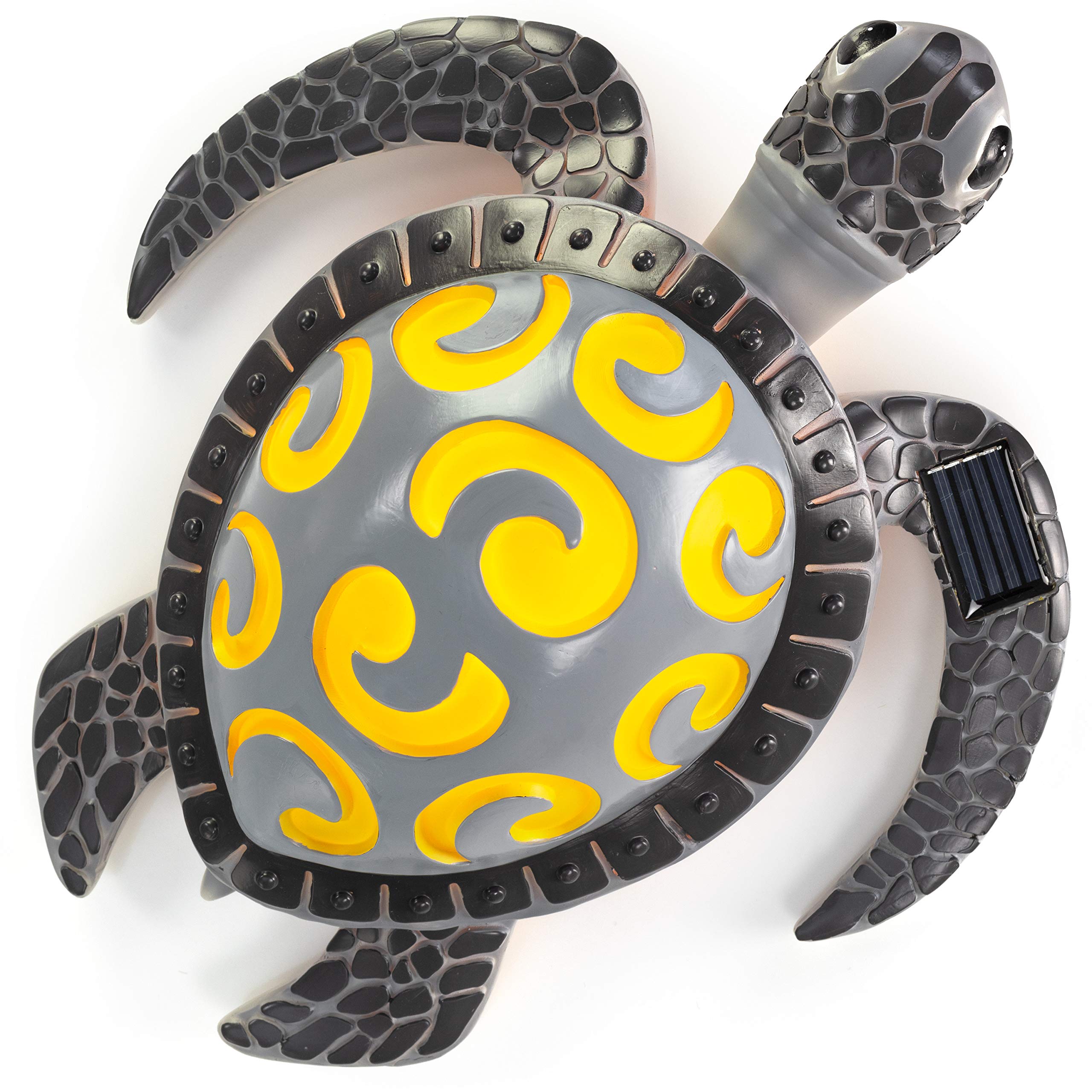 VP Home Solar Powered Garden Light, Tribal Sea Turtle Design, LED Glowing Shell, Model SL842