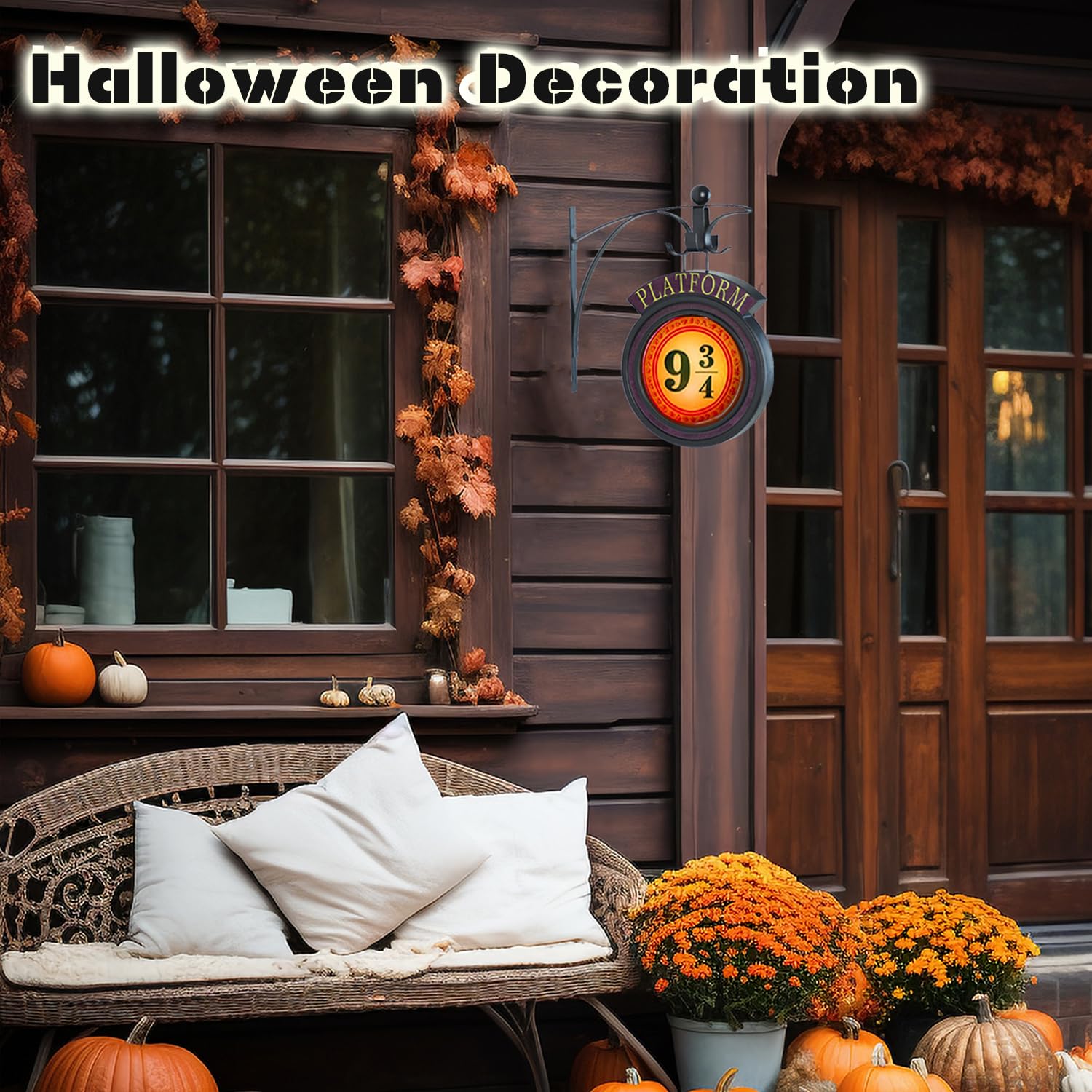 Platform Sign Christmas Decorations, Wireless Sconces, Rgb 16 Color Dimmable Night Light, Remote Control, Christmas Decor For Home Party Bedroom, Children‘S Day Birthday Gifts For Kid Movie Fan
