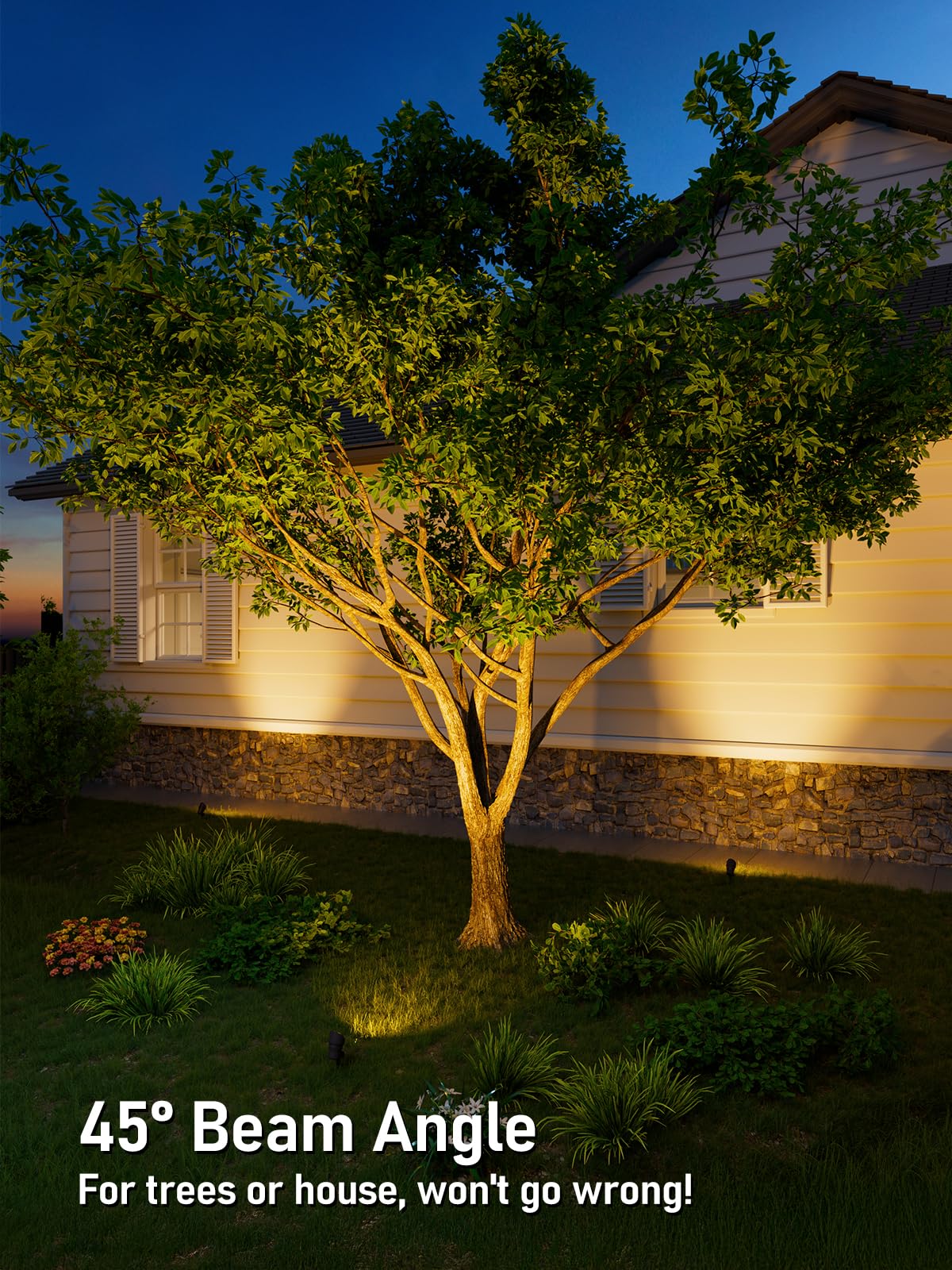 Leonlite 8-Pack 3Cct Low Voltage Led Landscape Spotlight, 3000K/4000K/5000K Selectable, 4W 12V Pathway Lights Outdoor Cri90+, Al