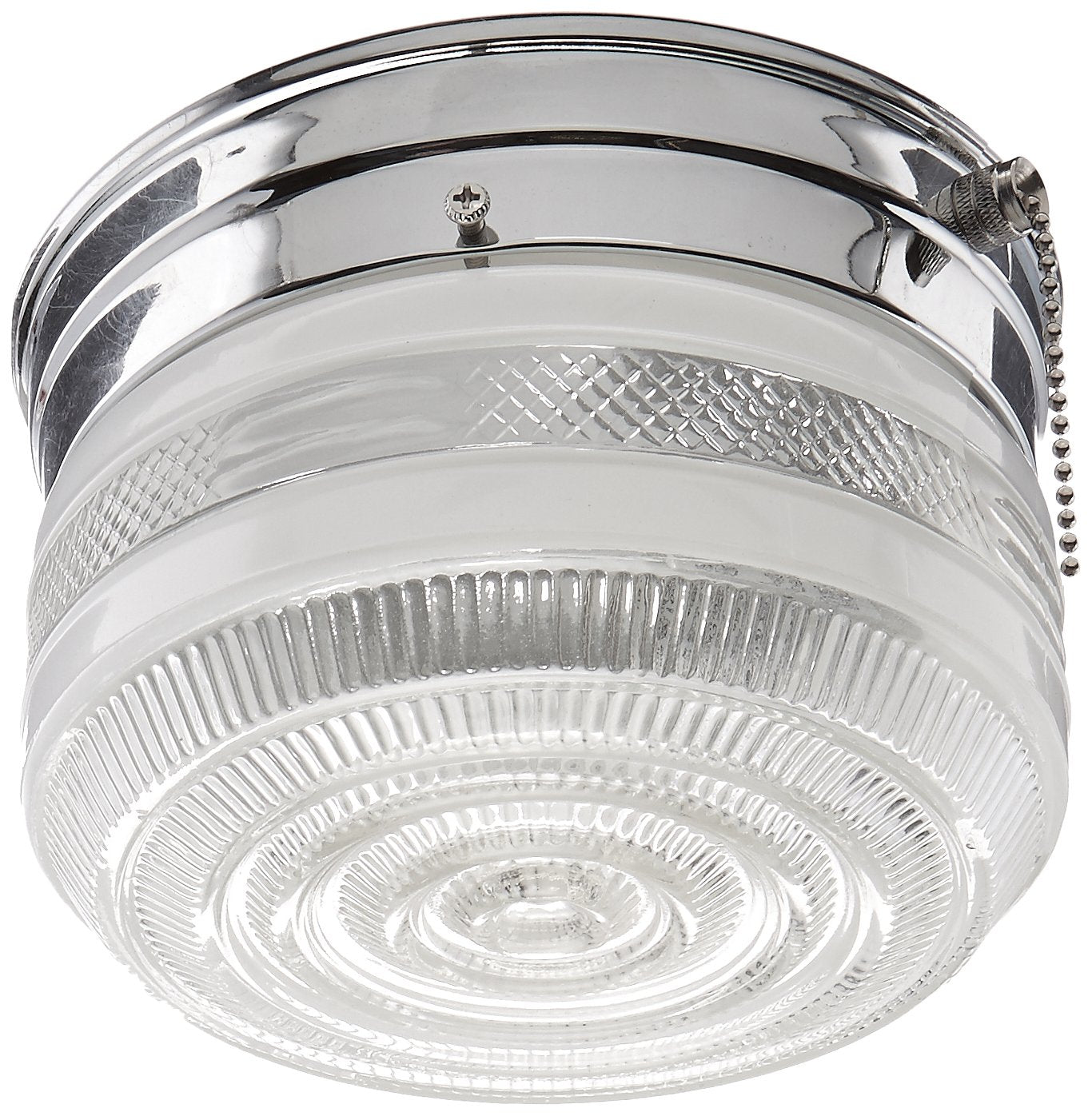 Boston Harbor Dimmable Ceiling Light Fixture, Chrome, 1 Pack, Model F13CH01SW-6859CL3, 60/13W A19/CFL Lamp