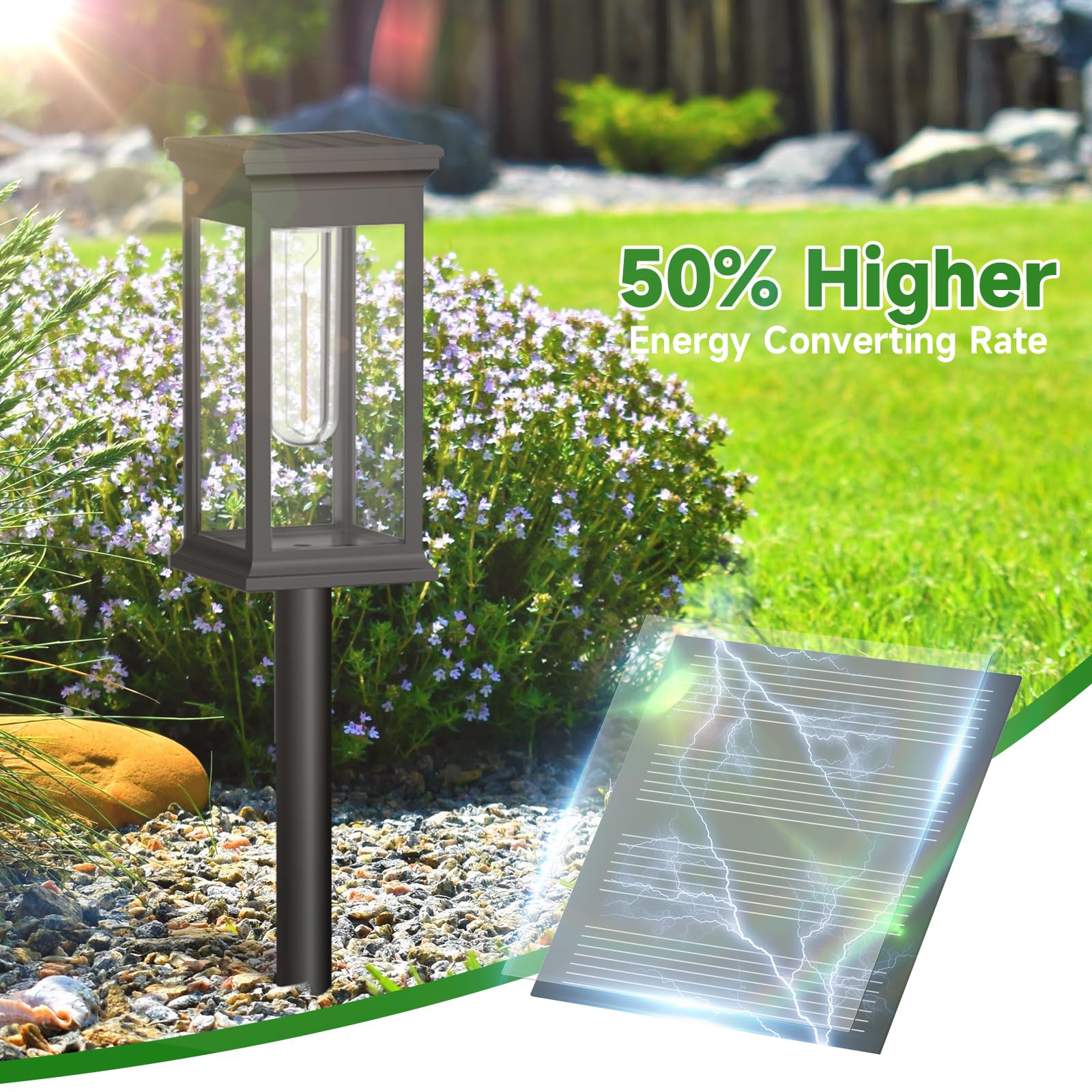 Niows Solar Pathway Lights Outdoor Waterproof - 10 Pack Bright Solar Powered Garden Lights With Auto On/Off  Ip65 Led Landscape Lighting For Walkway Patio Lawn Yard Decor