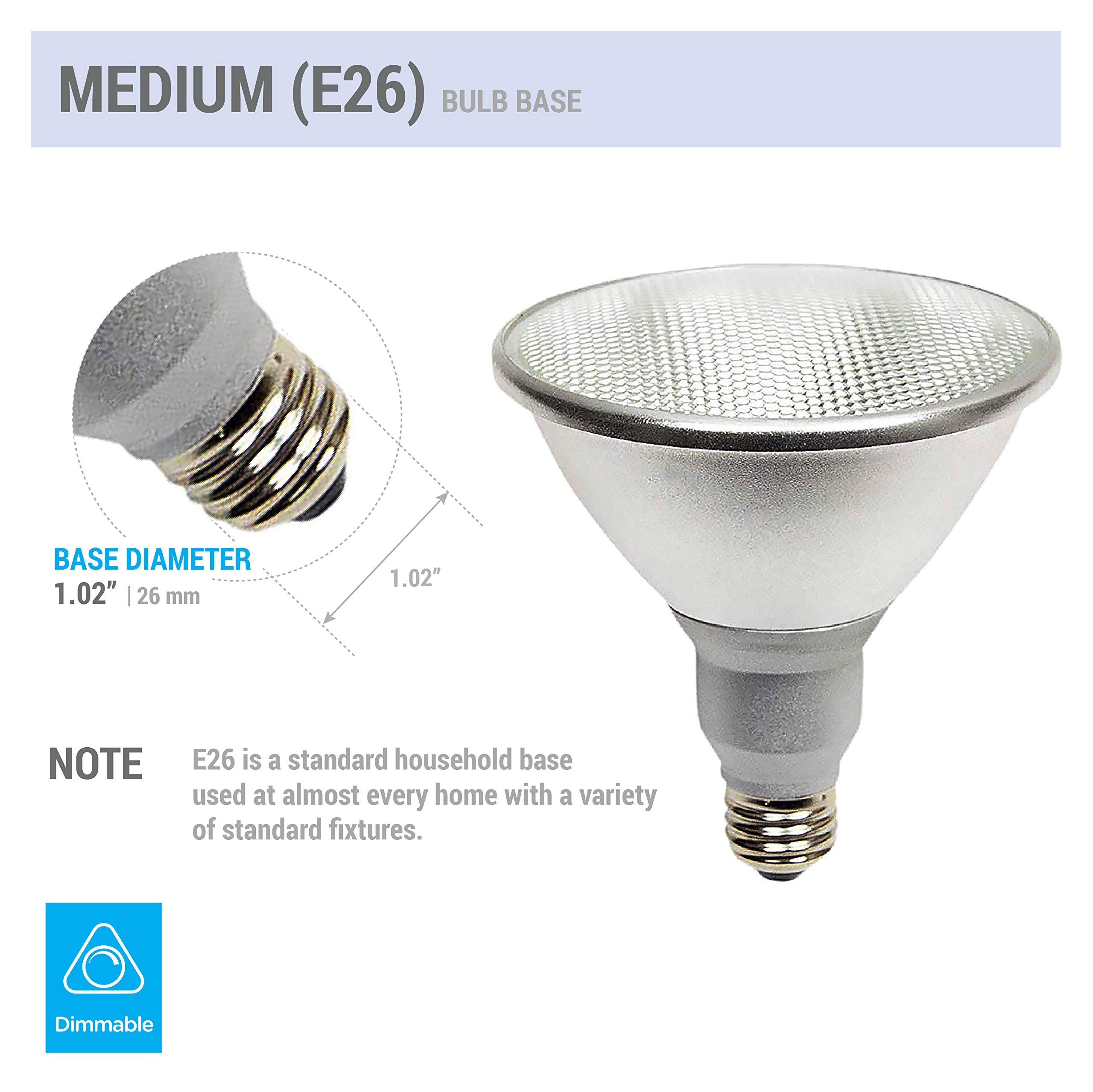 (Pack Of 2) K21471 Led Par38/Fl 120V - 18 Watt High Output (100W Replacement) Par38 Flood - 120 Volt - Led Light Bulbs Indoor &