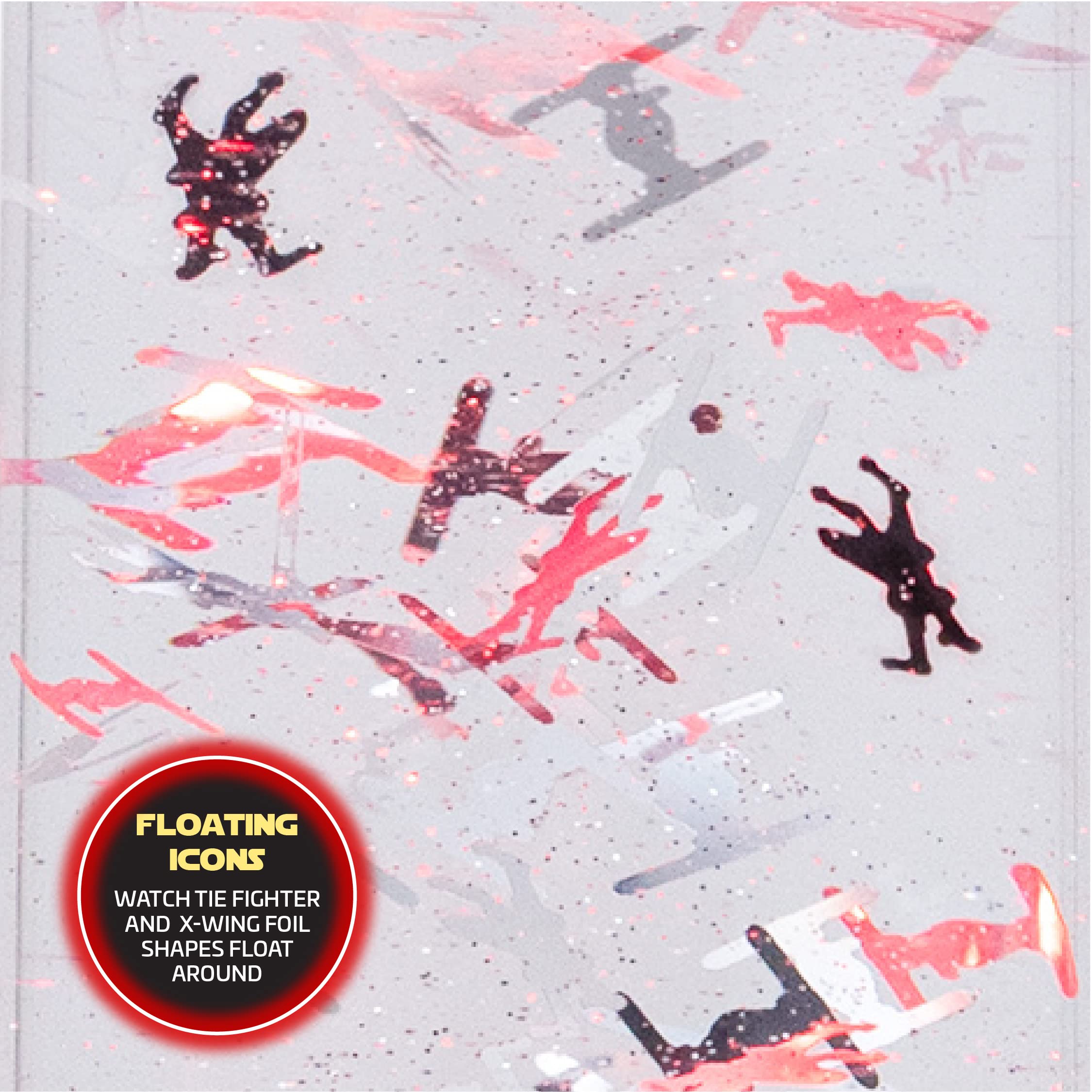 Paladone Star Wars Glitter Flow Lamp, Night Mood Lighting, 33 cm