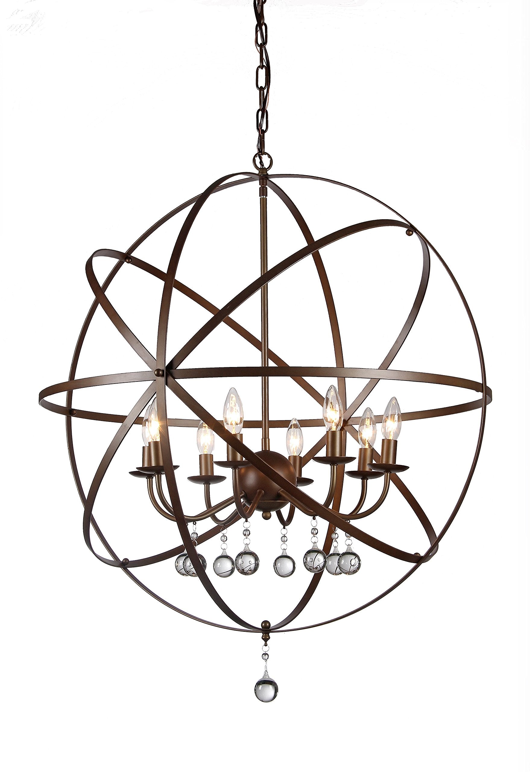 Warehouse Of Tiffany Rl8042 Cr01024 Chandelier, 30&quot;, Bronze, 192 Count