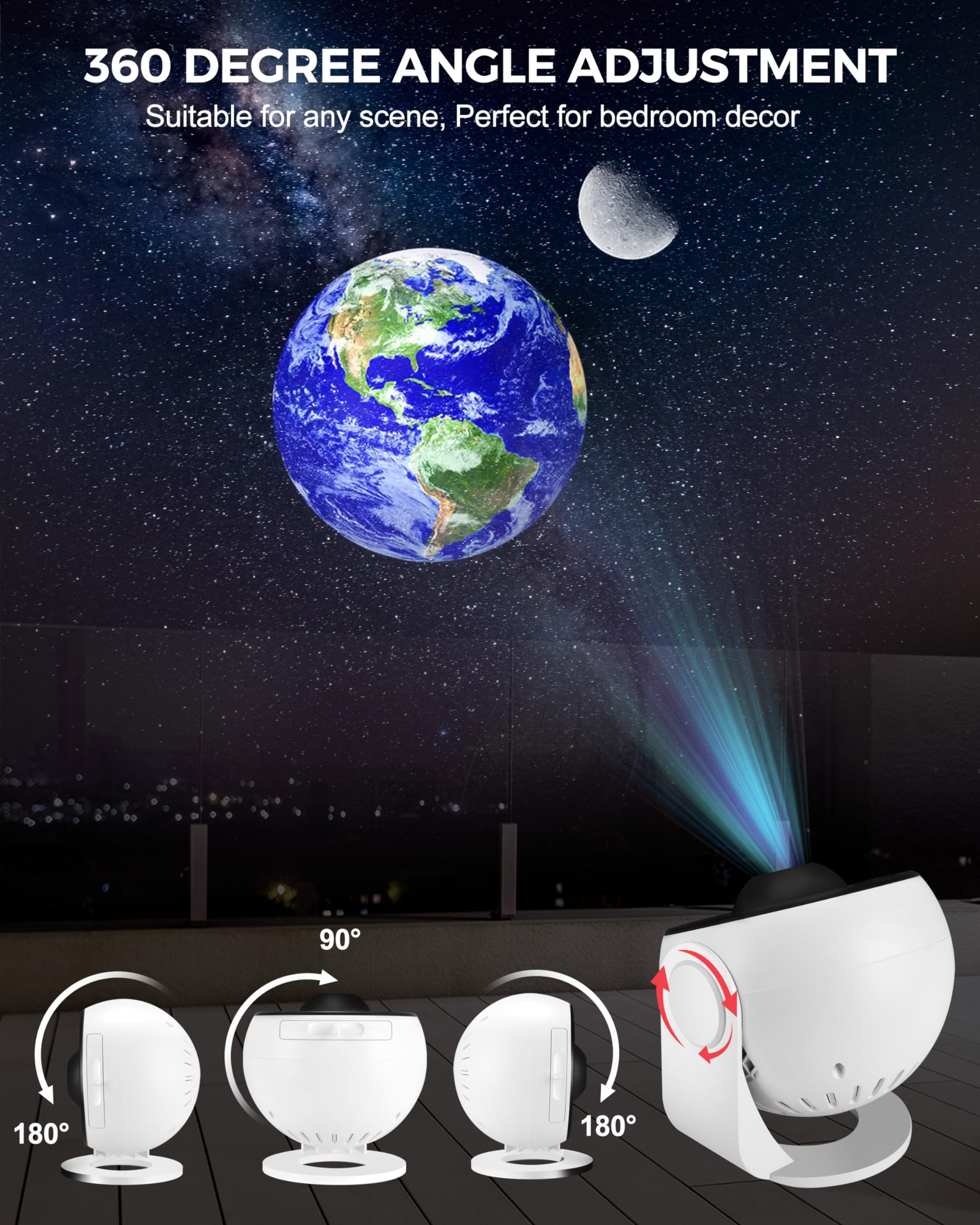 Planetarium Projector For Bedroom - 13 In 1 Star Projector Galaxy Light - Nebula Night Light Milky Way Projector With Timer, Led Space Galaxy Lamp Room Decor For Adults Kids