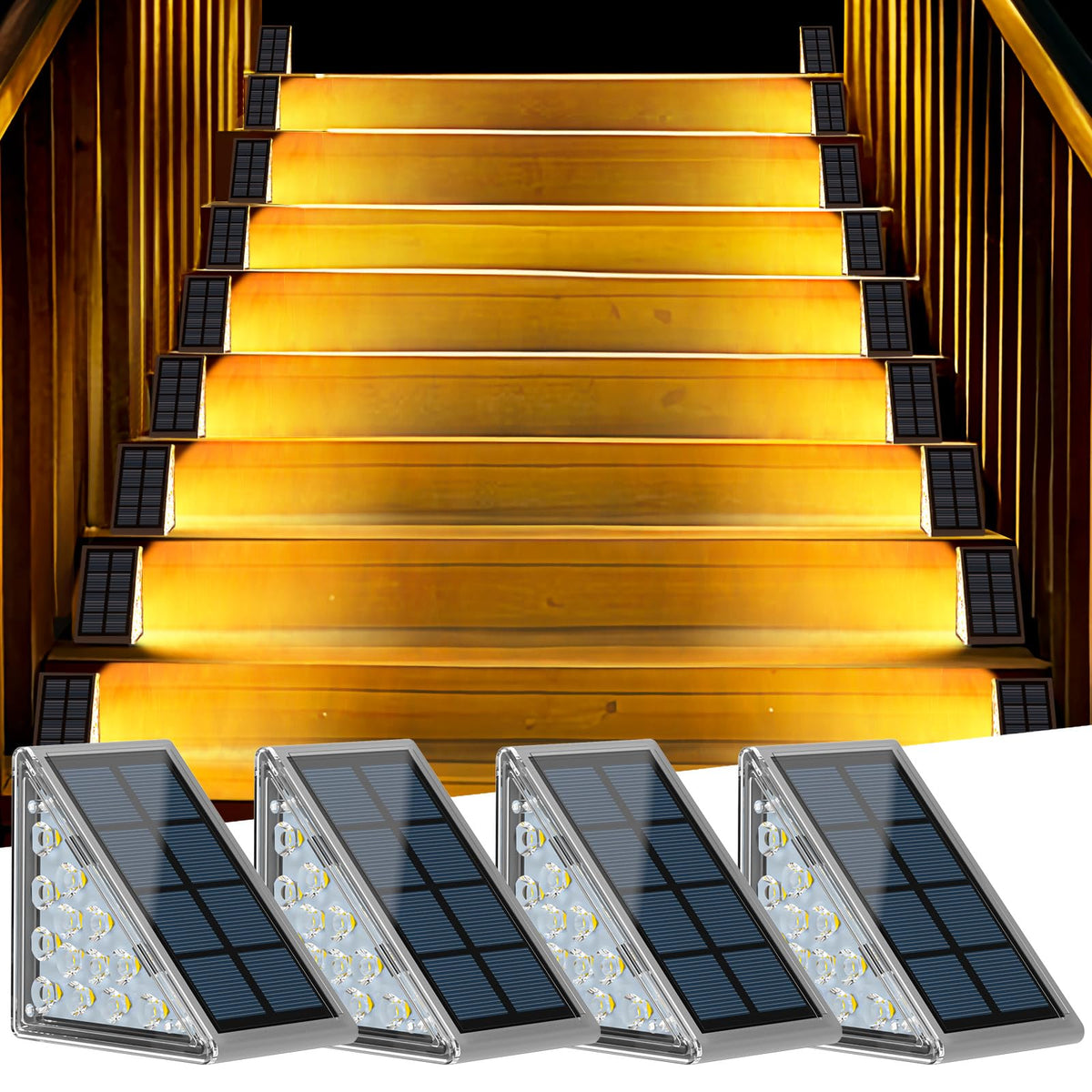 Solar Step Lights For Outside,Solar Stair Lights Outdoor Waterproof Ip67,Solar Step Lights For Outside,Deck Lights Solar Powered