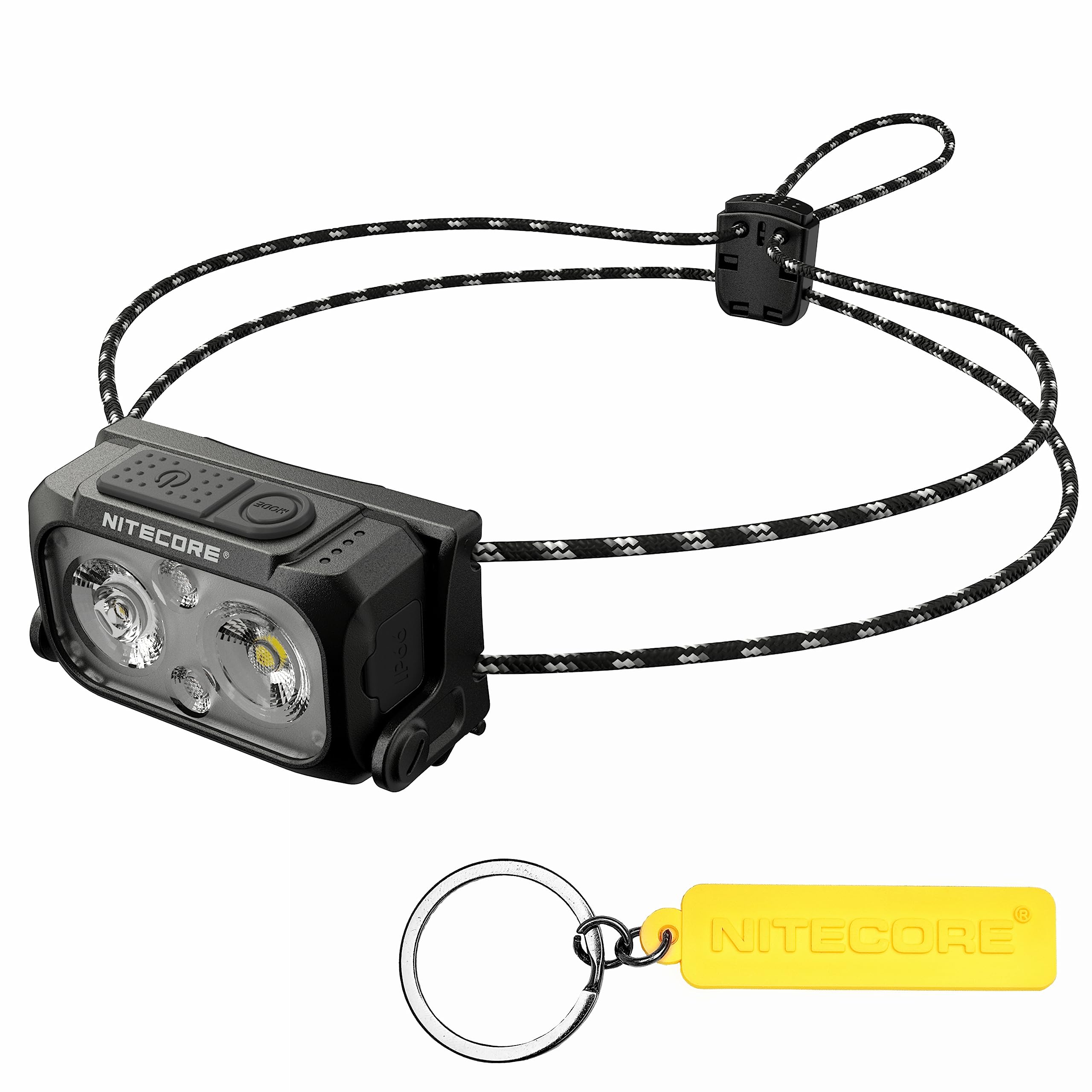 Nitecore Nu21 360 Lumen Ultra Lightweight Outdoor Headlamp Dual Beam Usb-C Rechargeable Headlight Tag (Black)