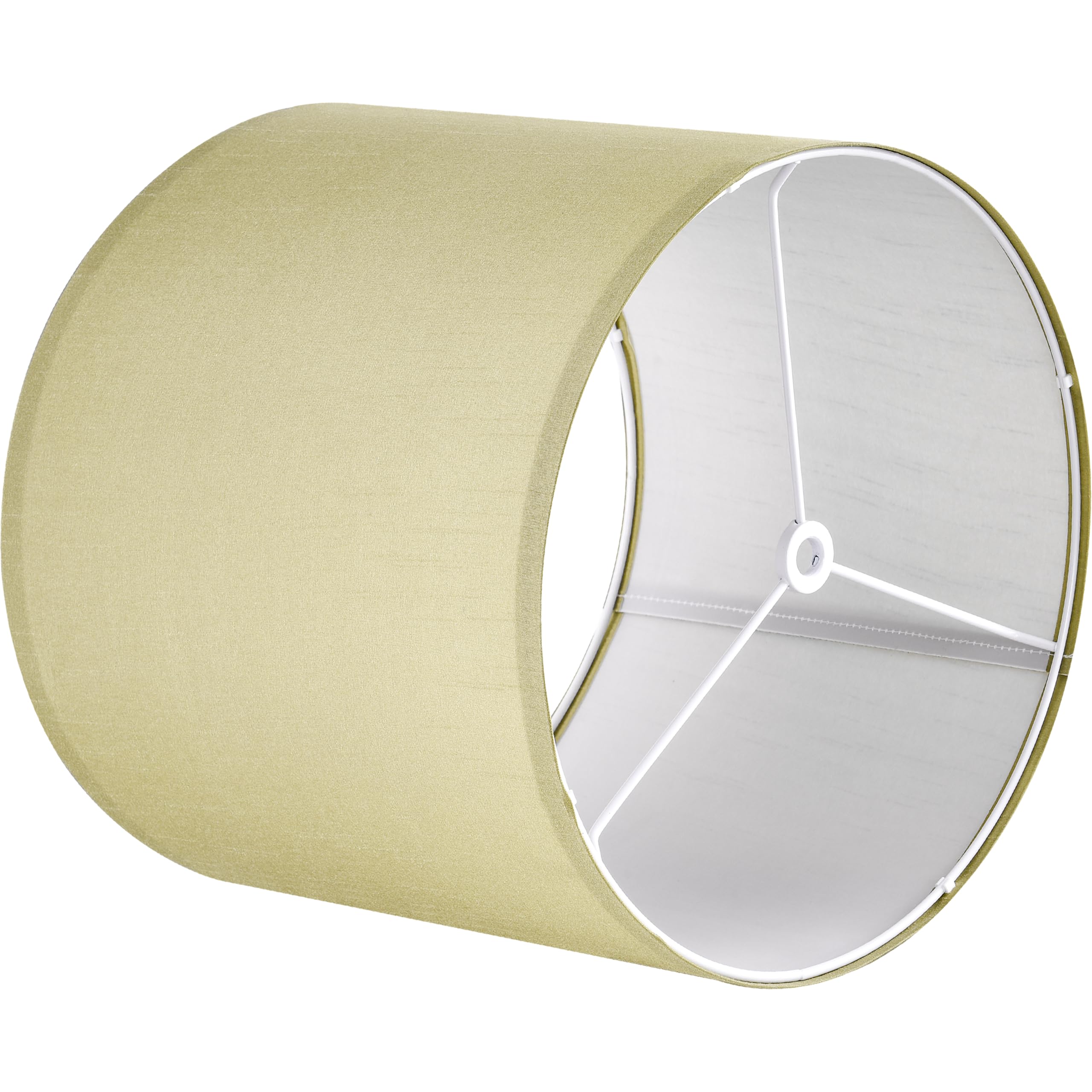 Goso Yellow Lamp Shade Set Of 2 Large Drum, 16*16*12 In Spider Lamp Shades For Floor Lamps Table Lamps-Required Assembly, Modern