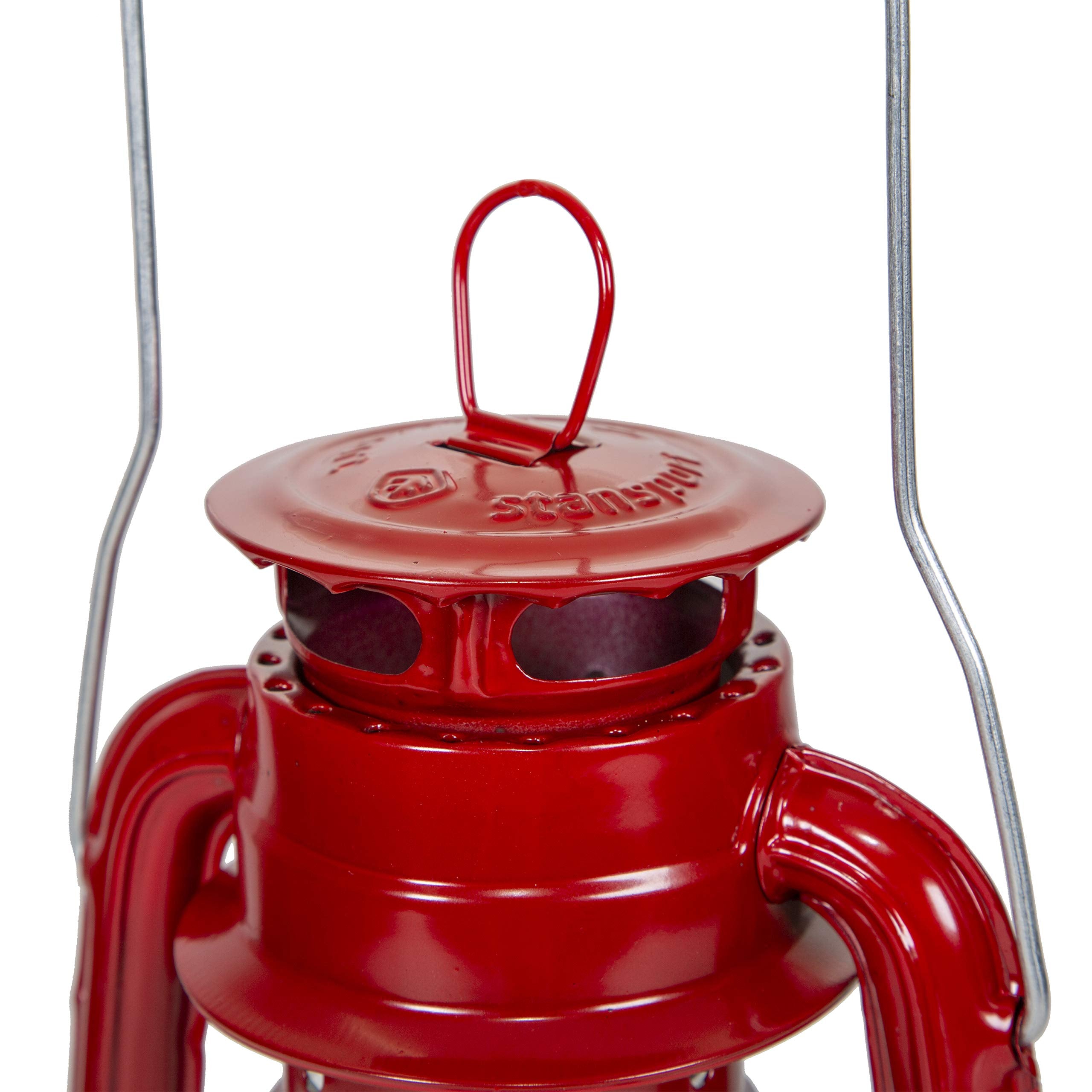 Stansport 12" Hurricane Lantern (127), 12Inch, Red