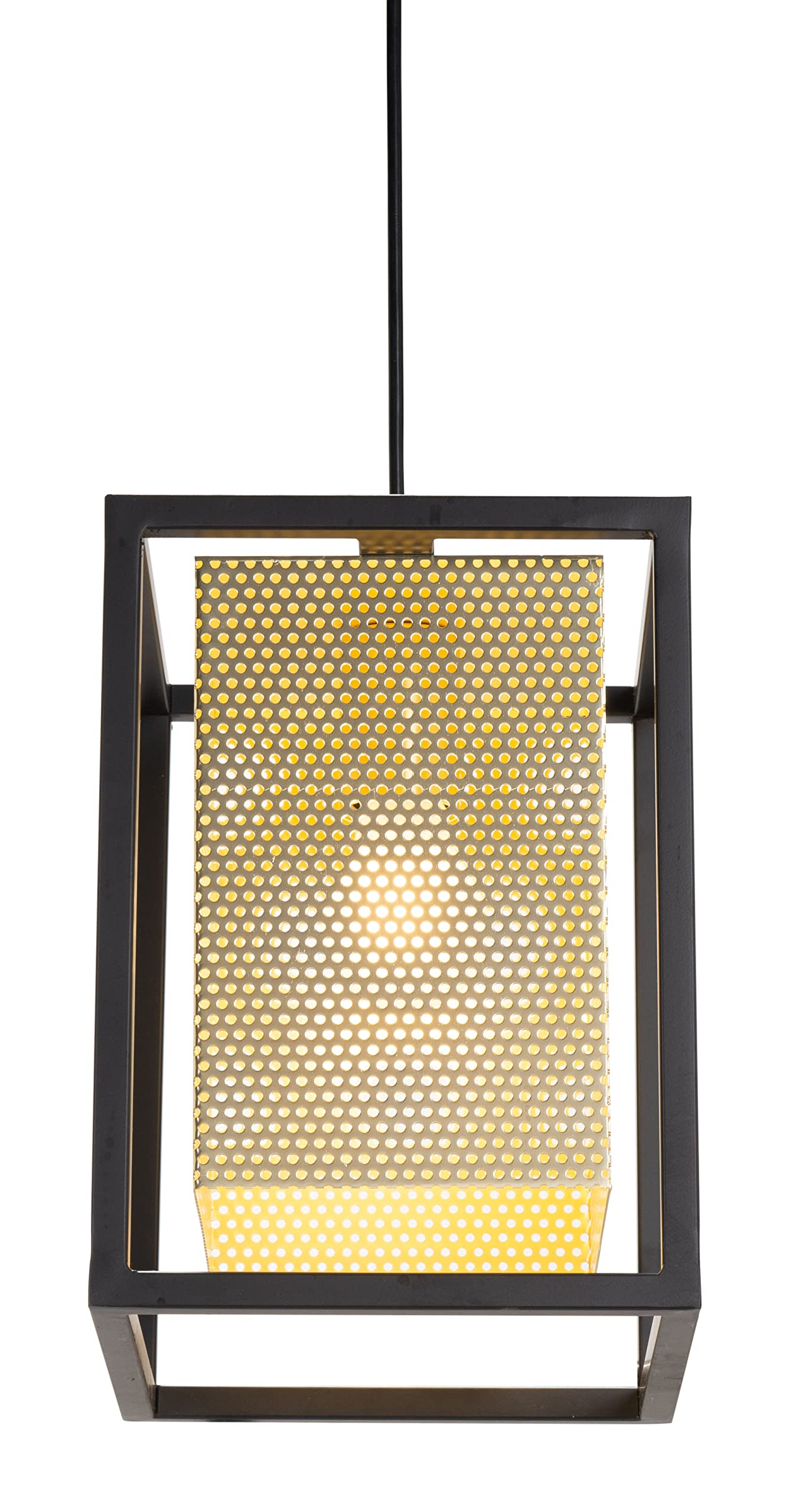 Zuo Yves Gold & Black Alloy Steel Ceiling Lamp - Modern Lighting Fixture