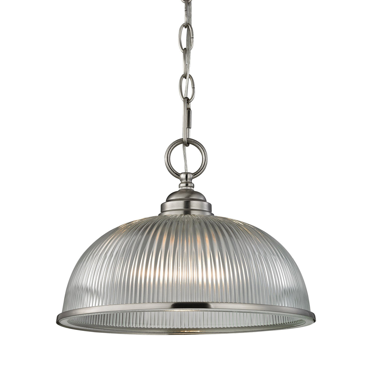 Elk Lighting Cornerstone 7681Pl/20 Brushed Nickel One Light Mini Pendant