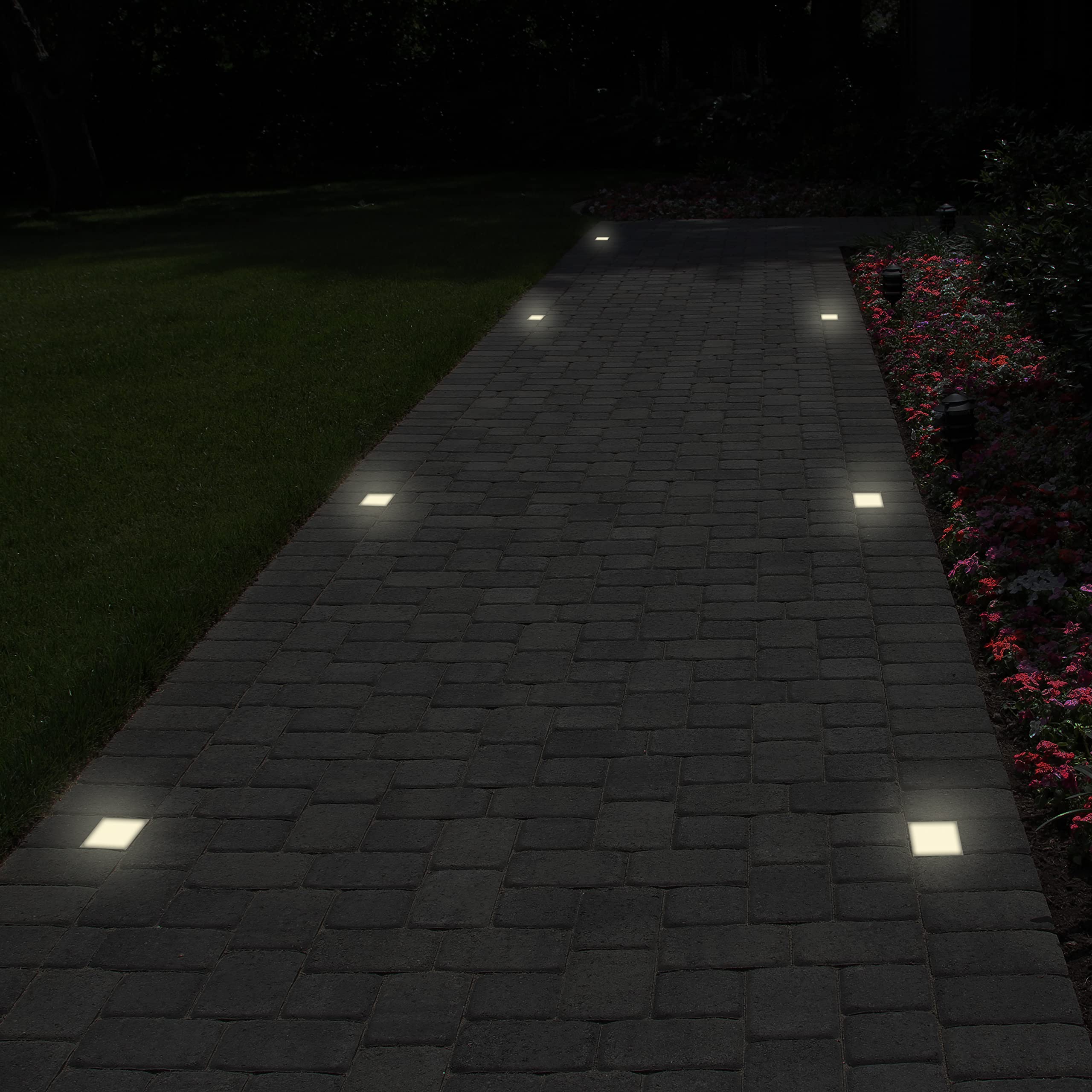 Lumengy Paver Light 4  4 Inch, Glare-Free 5000K Brick Lighting For Paver Driveways, Pathways, Patios & Garden, 12V Waterproof &