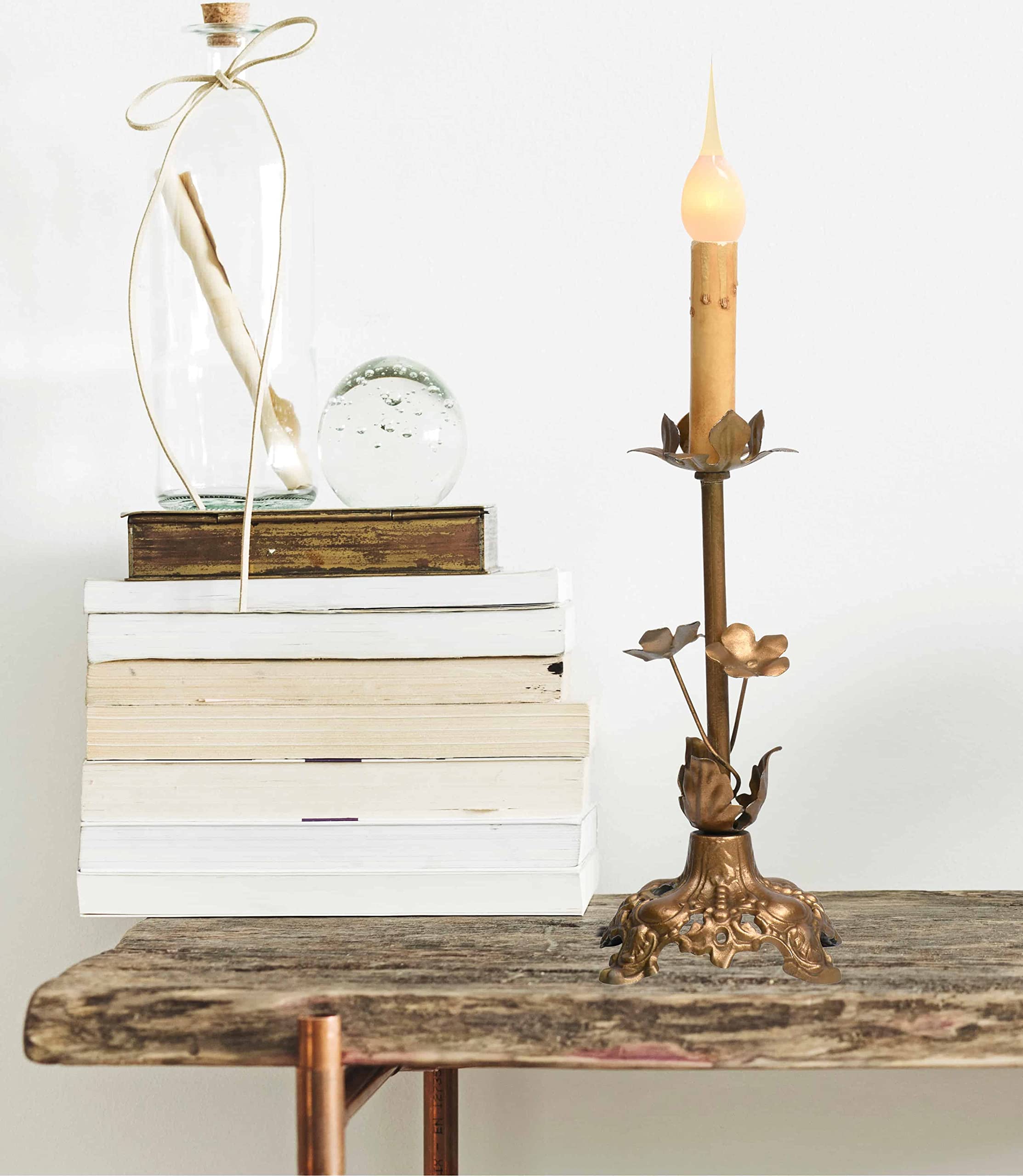 Lightlady Studio, Silicone Dipped Candle Light Bulbs, 7 Watts, 12Pk, Silicone Light Bulbs For Candle Lamps, Window Candles, Candelabra, Handmade, Dipped, White, Candle Bulbs Silicone