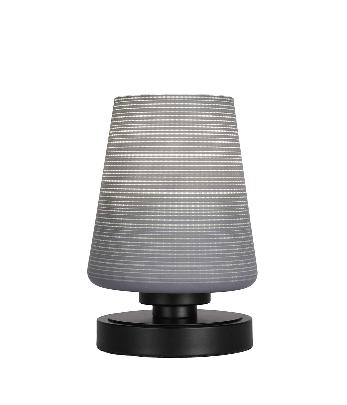 Toltec Lighting Luna 1 Light Table Lamp in Matte Black (51-MB-4032)