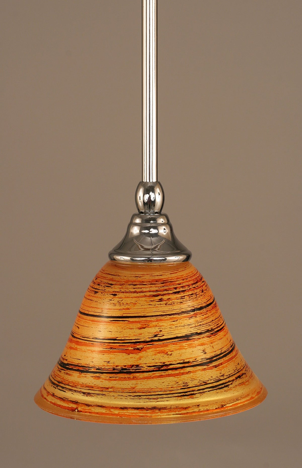 Toltec Lighting 1 Light Mini Pendant In Chrome (23-Ch-454)